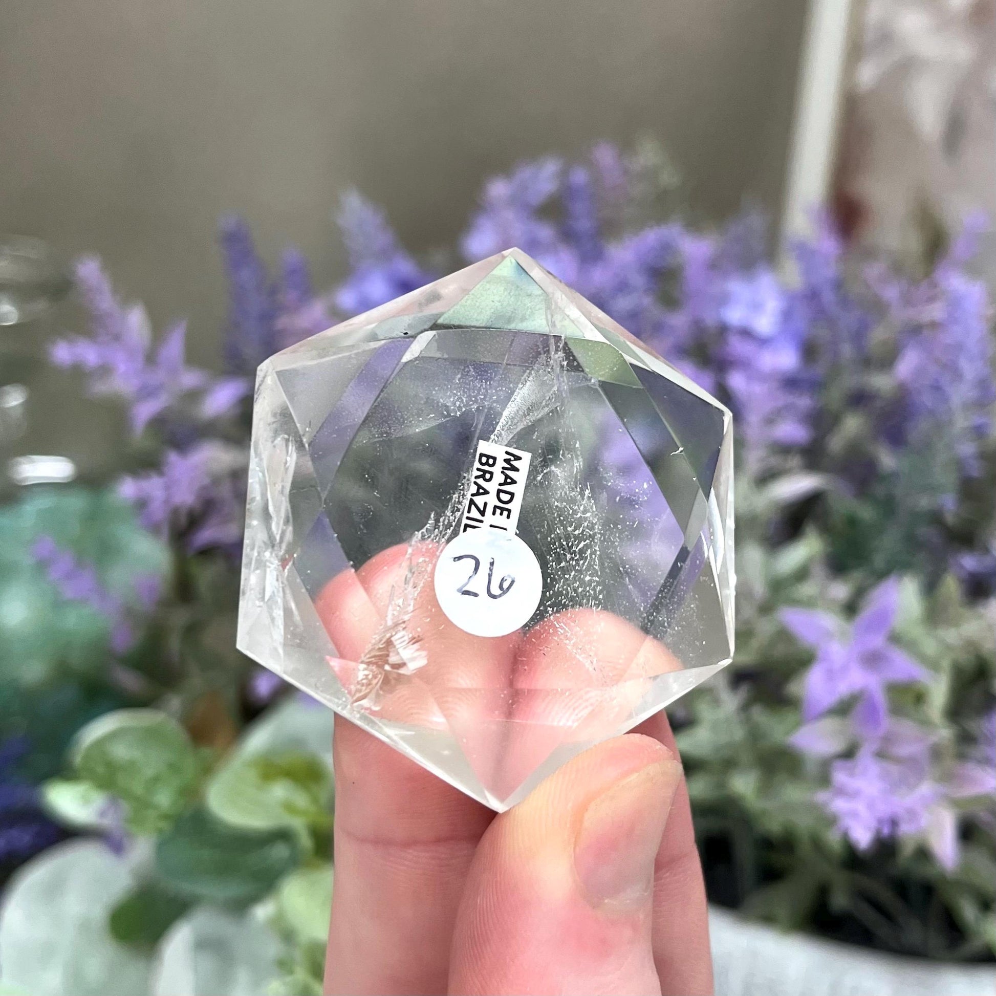 Clear Quartz Hexagon | Quartz Star of David | Crystal Magen David