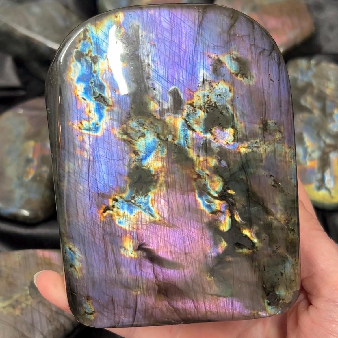 Large High Quality Purple Labradorite Freeform | Pink Labradorite