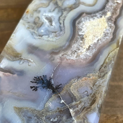 Large Dendritic Moss Agate Tower | Unique Moss Agate | Druzy Moss Agate