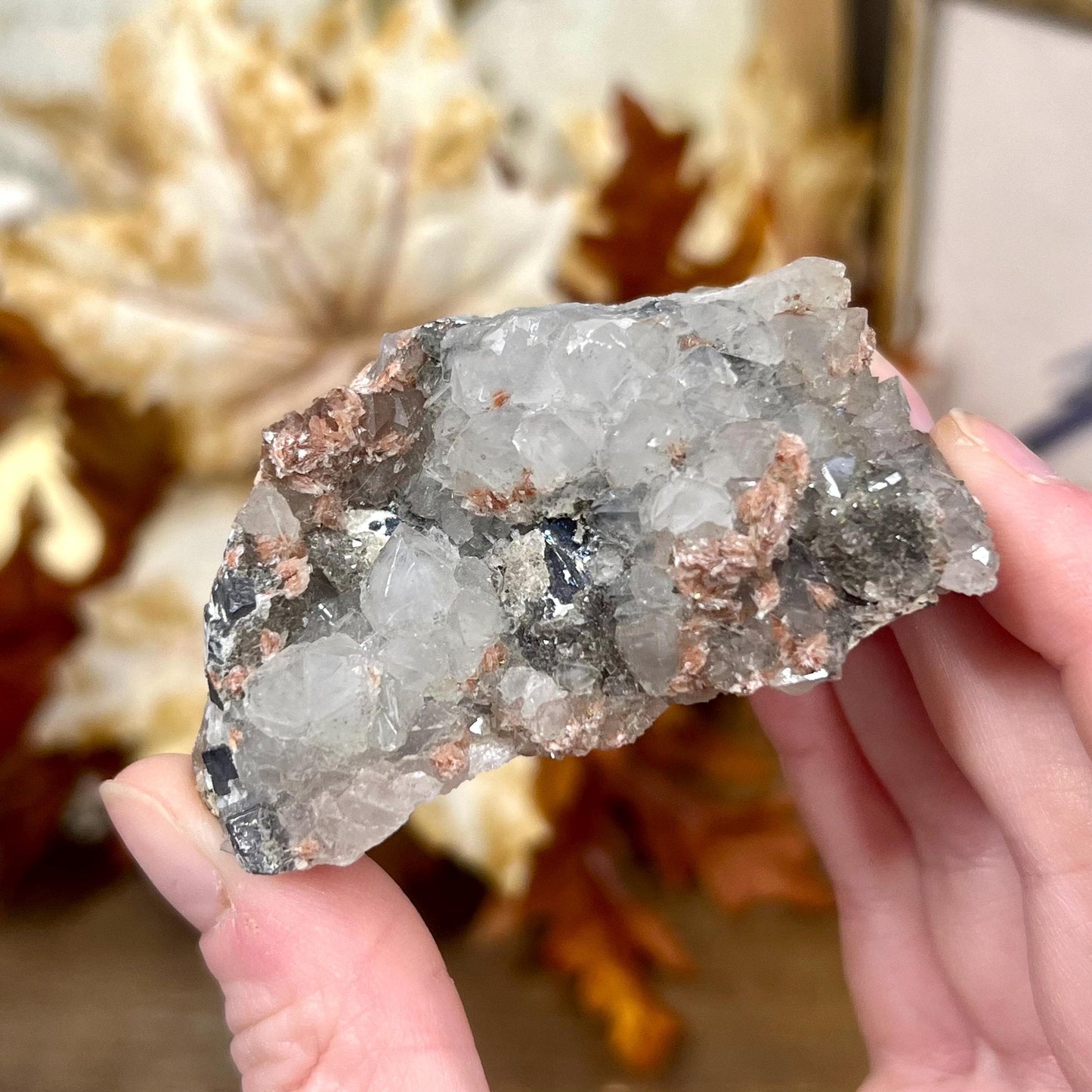 Barite and Quartz Specimen from Morocco | Mixed Mineral Specimen