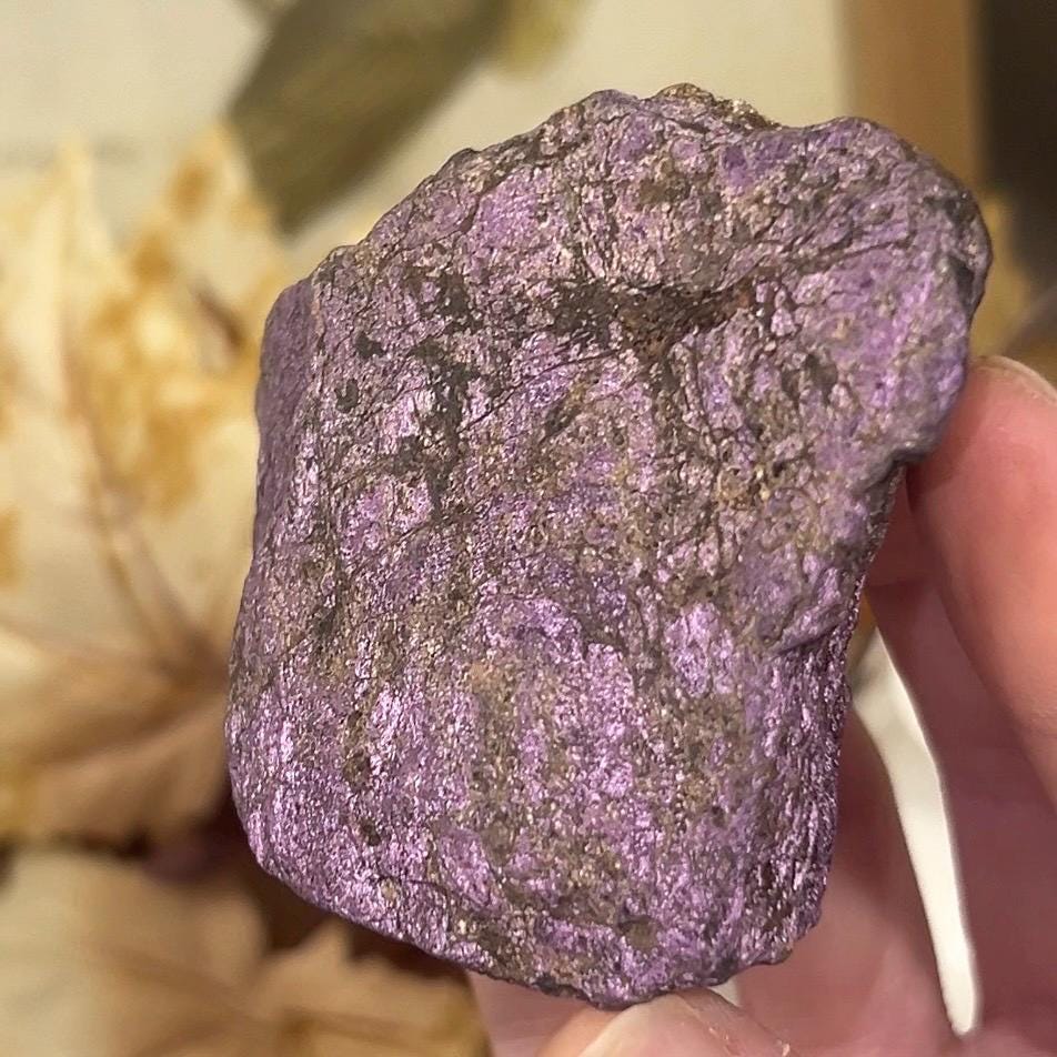 Raw Purpurite Chunk | Flashy Purpurite