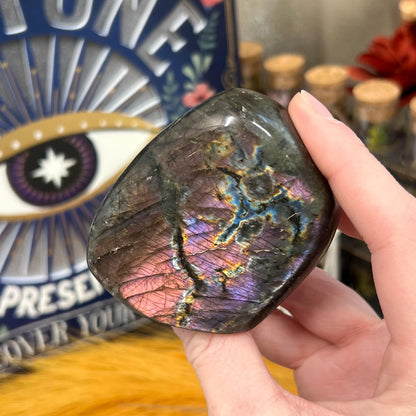 High Quality Rainbow Labradorite Freeform | Pink Labradorite | Purple Lab Freeform