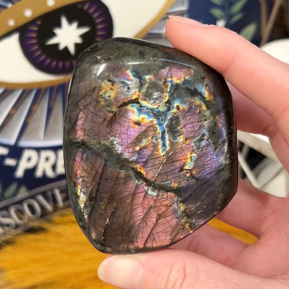 High Quality Rainbow Labradorite Freeform | Pink Labradorite | Purple Lab Freeform