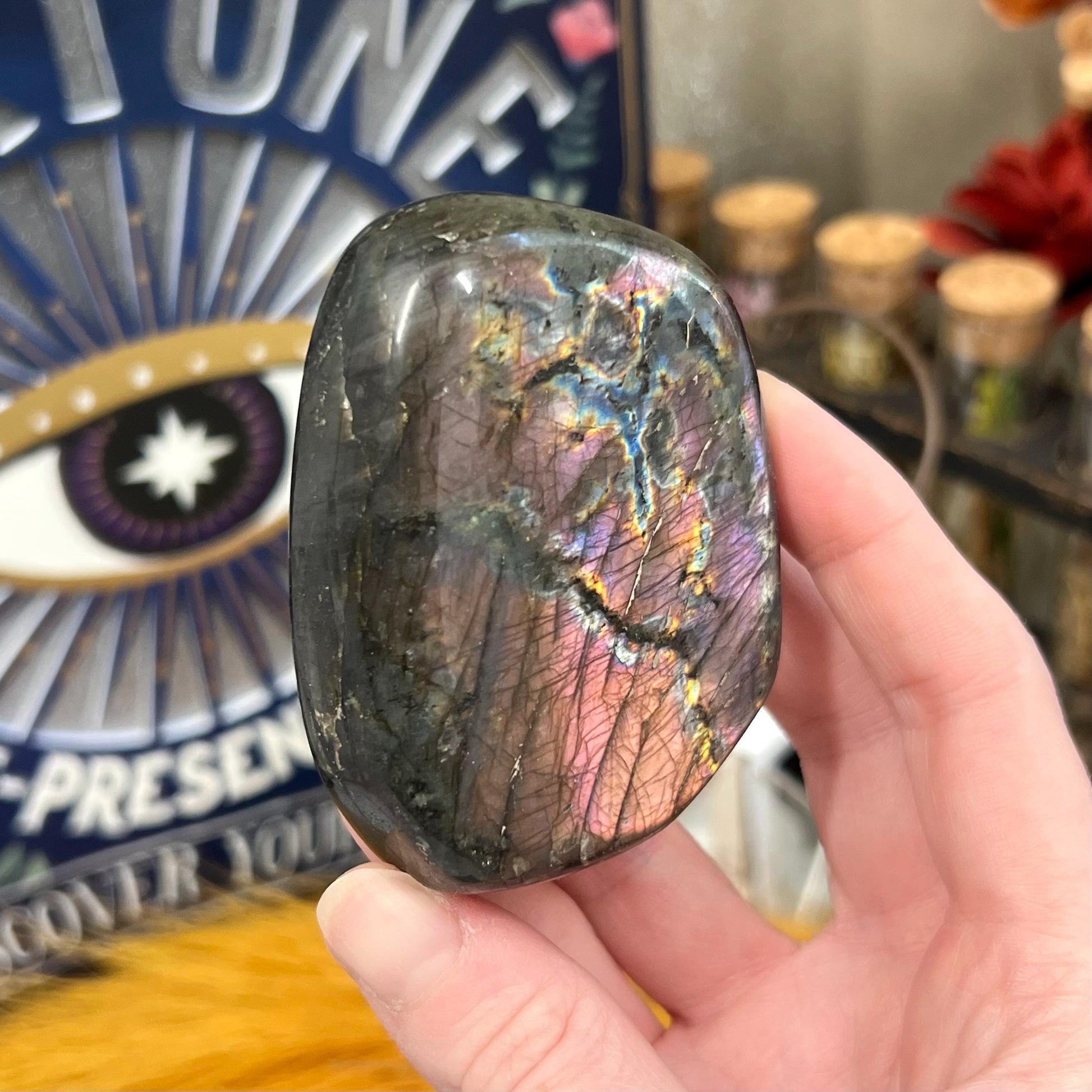 High Quality Rainbow Labradorite Freeform | Pink Labradorite | Purple Lab Freeform