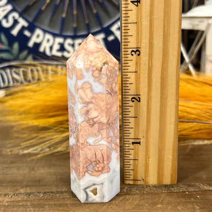 Cotton Candy Agate Tower from Mexico | Pink Agate | Druzy Agate