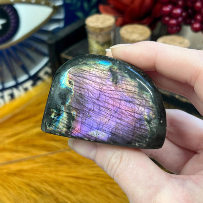 High Quality Small Purple Labradorite Freeform