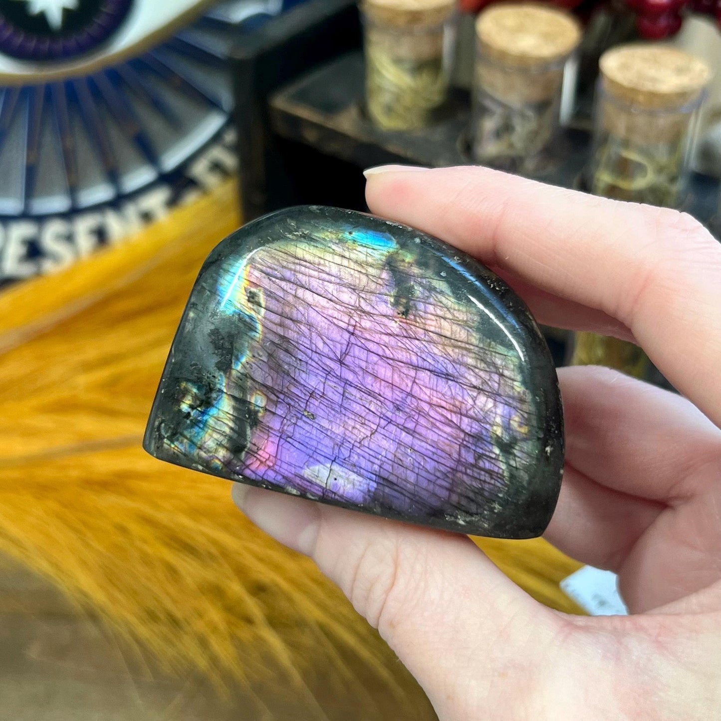 High Quality Small Purple Labradorite Freeform