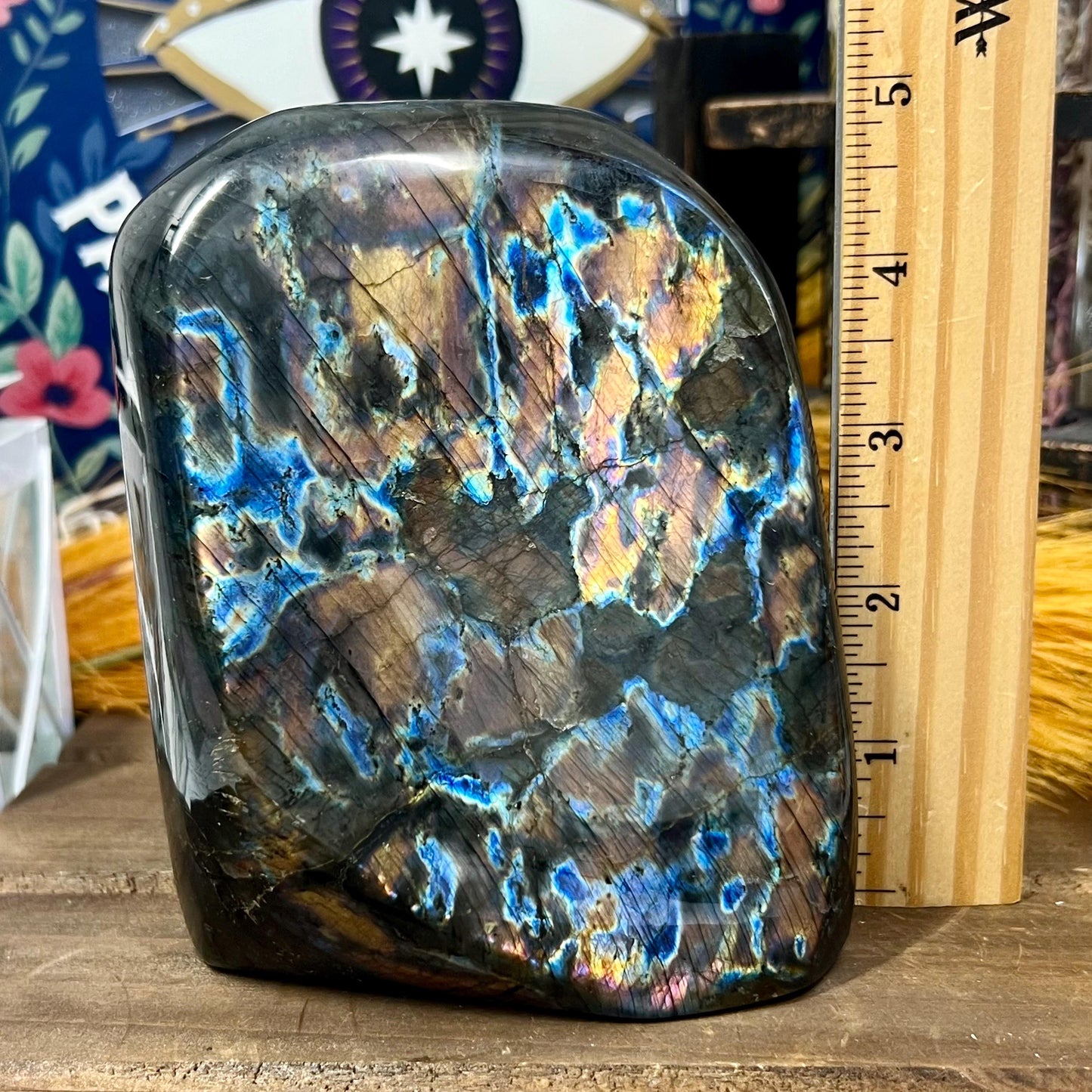 XL High Quality Rainbow Labradorite Freeform | Sunset Lab | Unique Labradorite