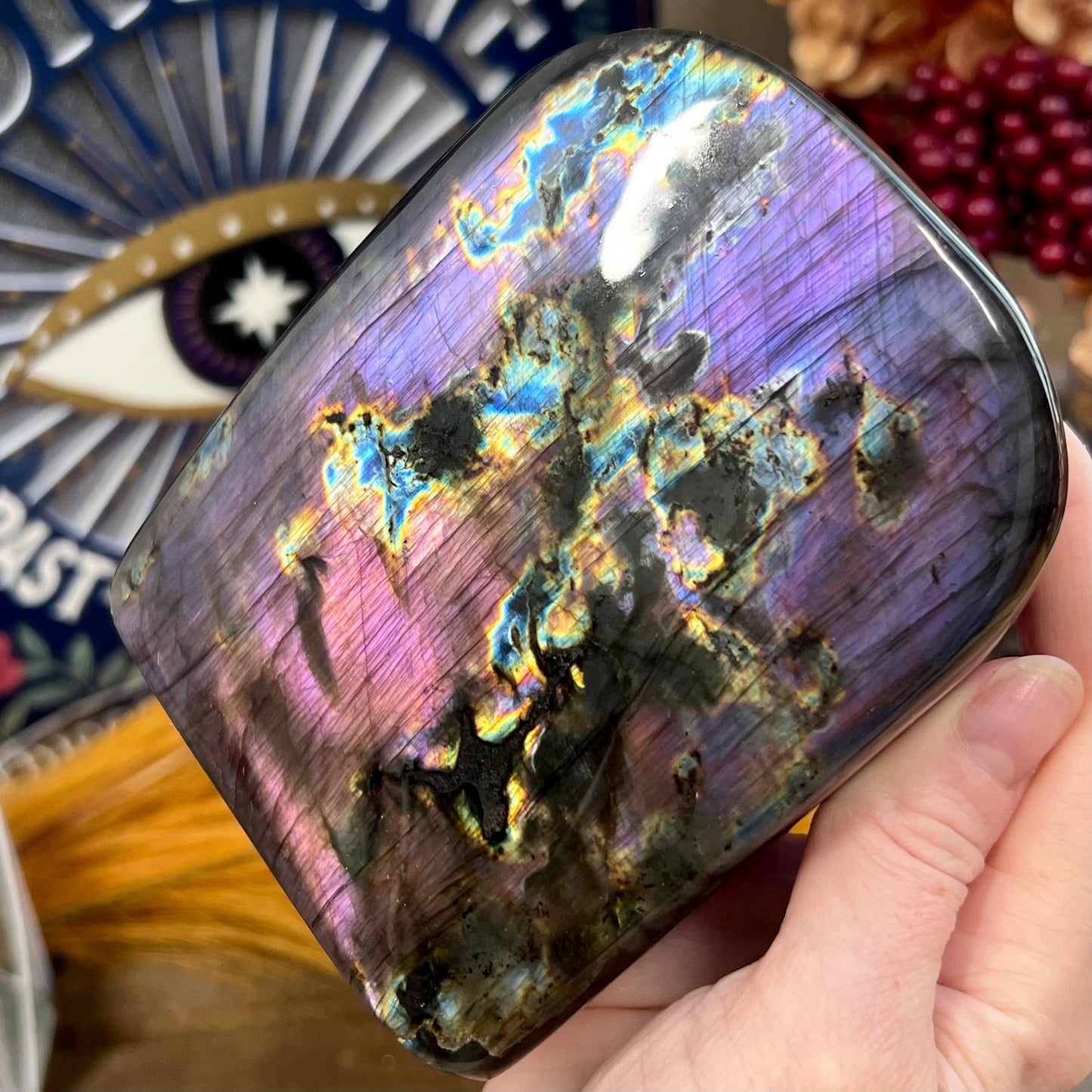 Large High Quality Purple Labradorite Freeform | Pink Labradorite