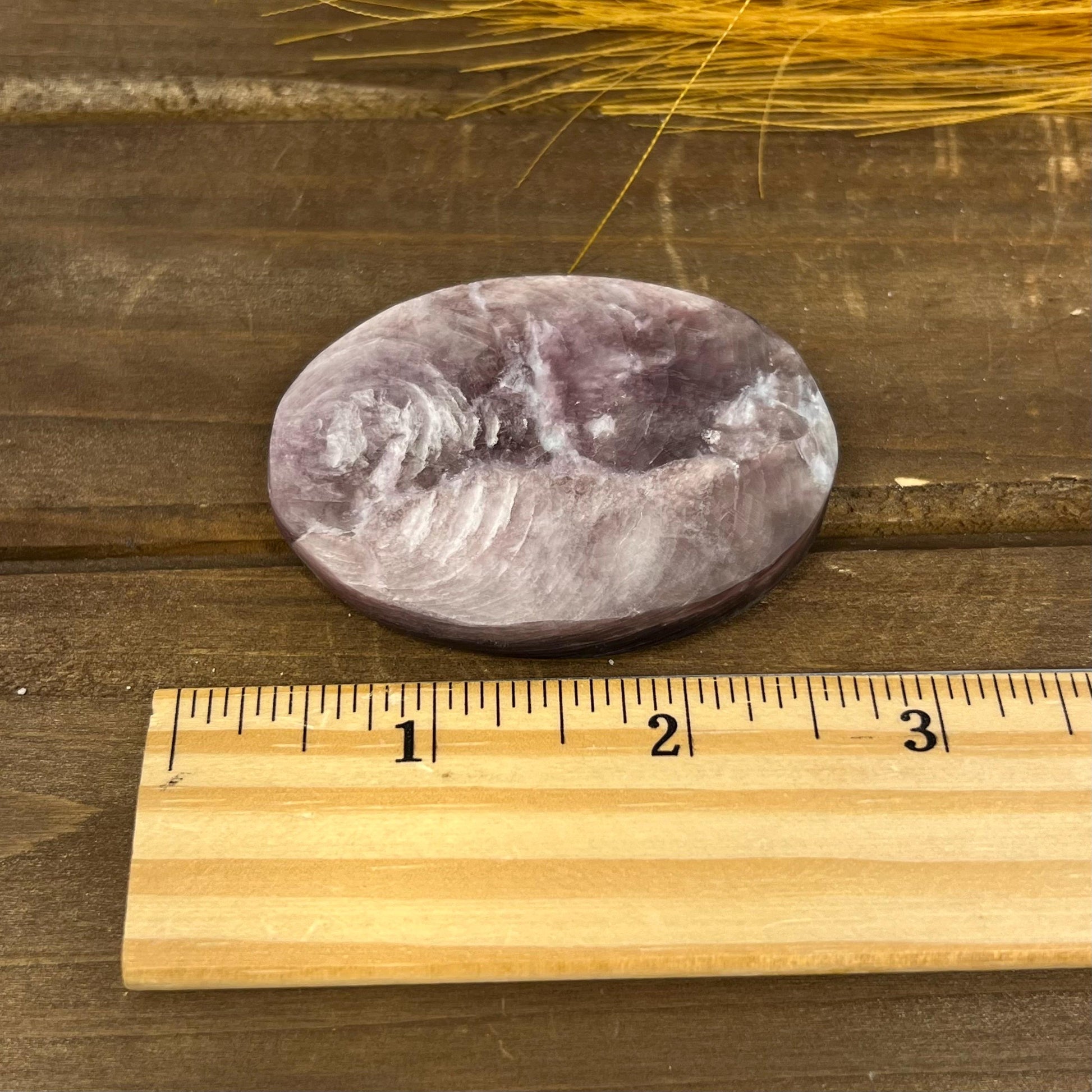 Flashy Purple Mica Palm Stone | Lepidolite Palm