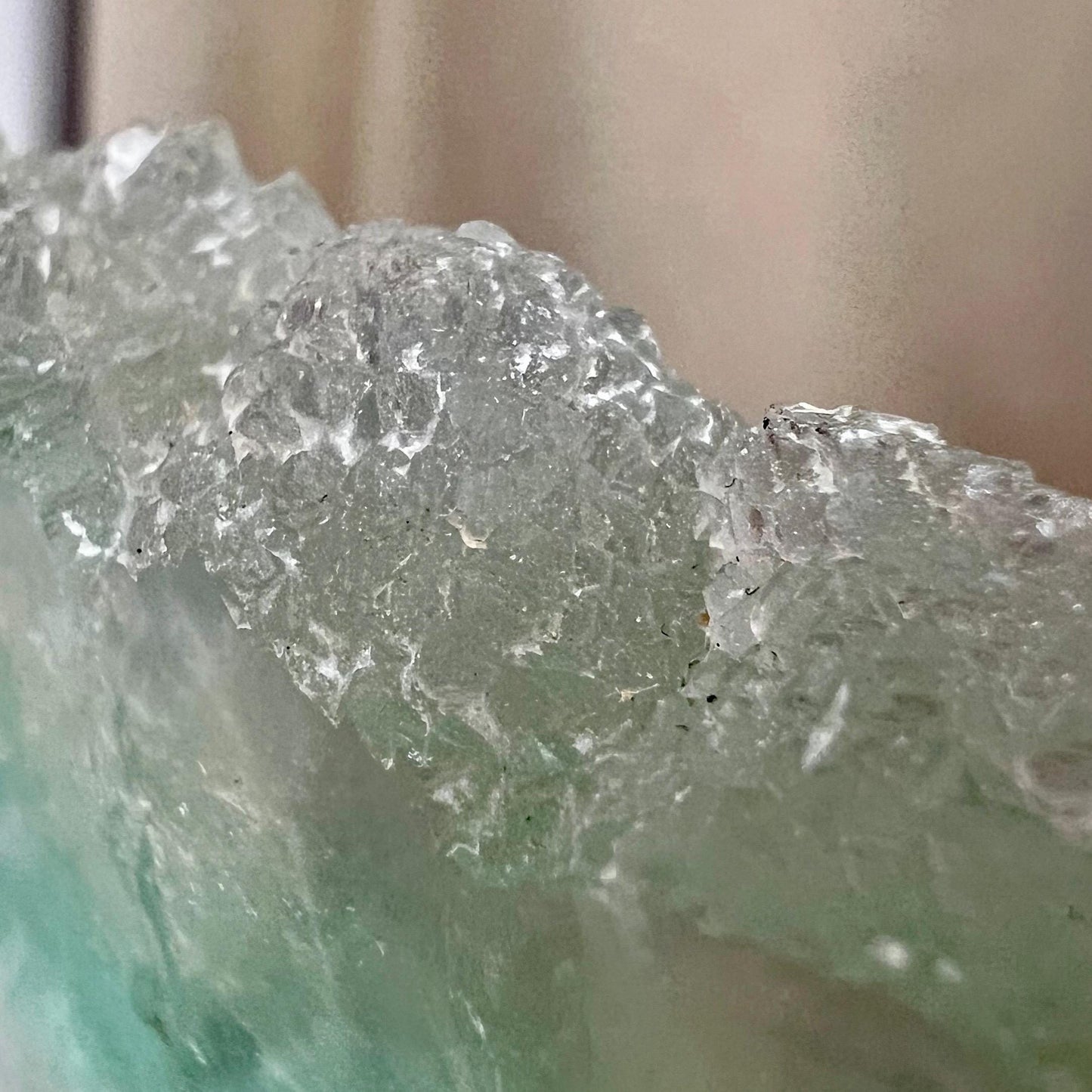 Large Green Fluorite Slab - WOBBLE, PLEASE READ