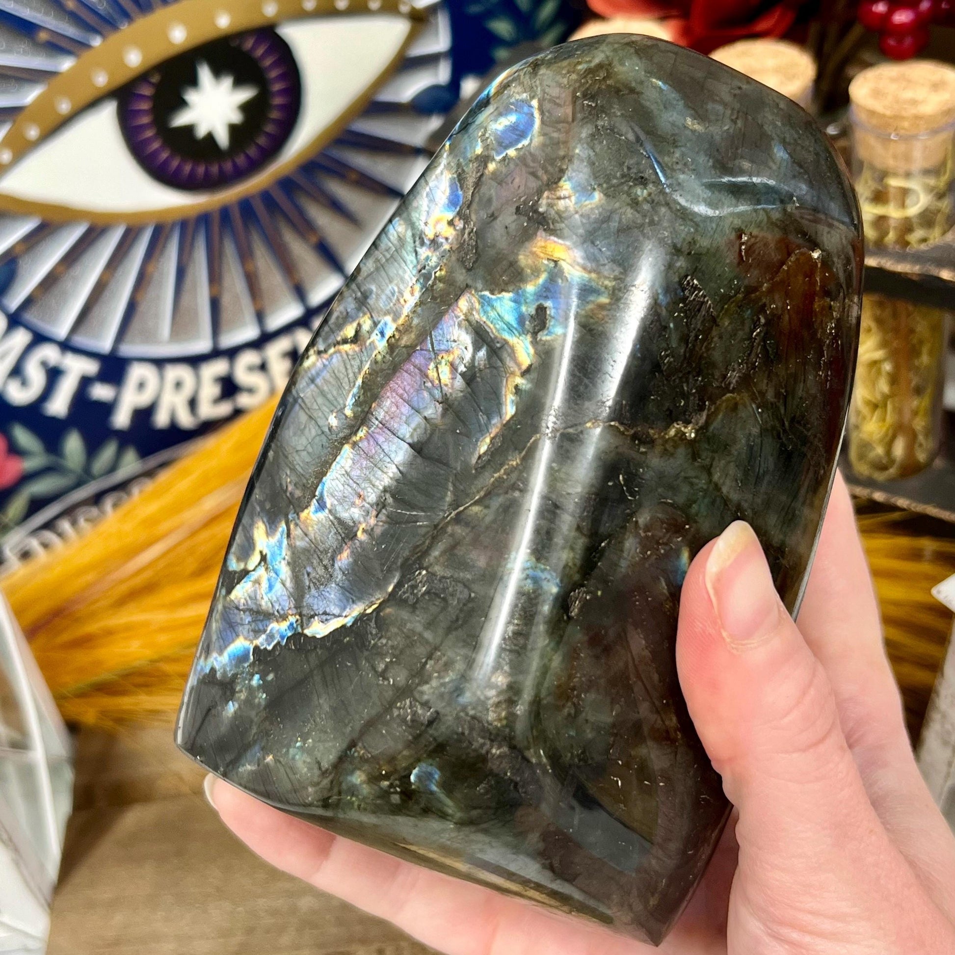 XL High Quality Purple Labradorite Freeform | Sunset Lab - WOBBLE