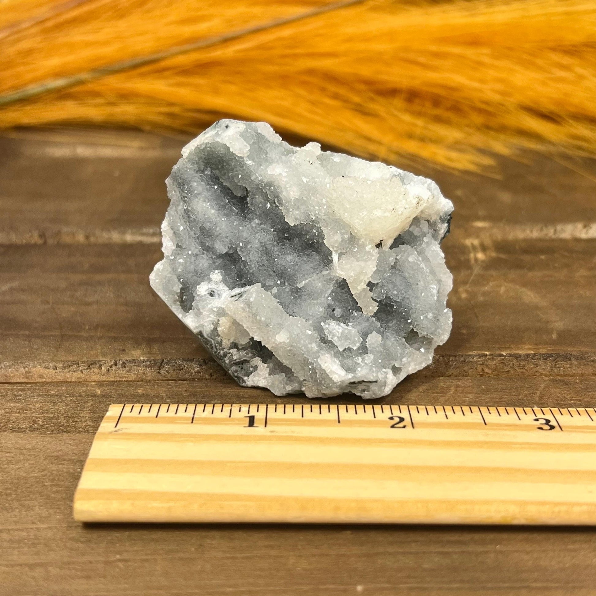 Druzy Chalcedony Specimen with Apophyllite