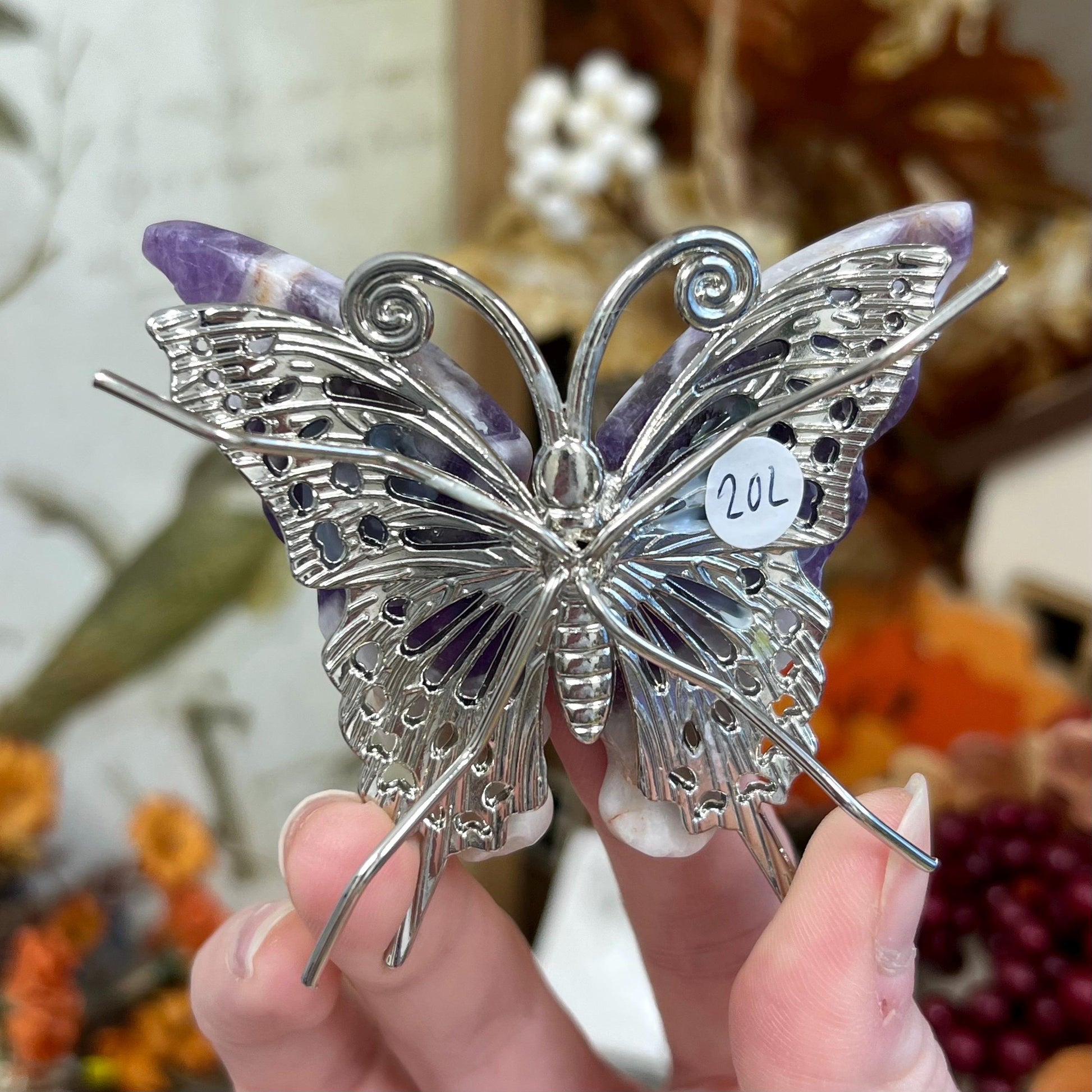 Dream Amethyst Butterfly | Chevron Amethyst | Crystal Butterfly