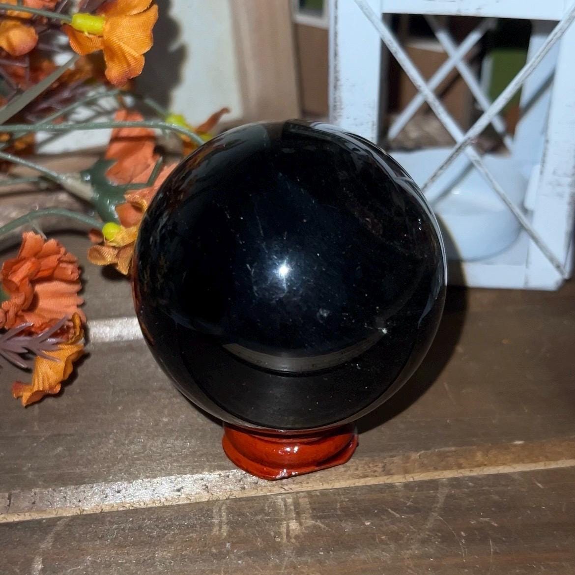 Amazing Gold Sheen Obsidian Sphere | Golden Sheen Obsidian