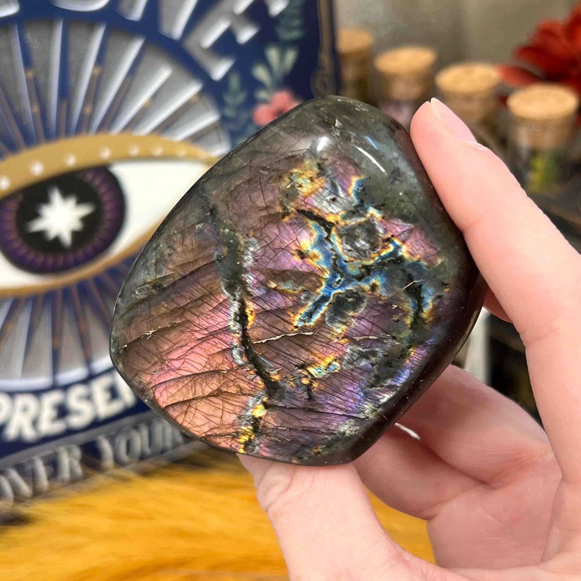 High Quality Rainbow Labradorite Freeform | Pink Labradorite | Purple Lab Freeform