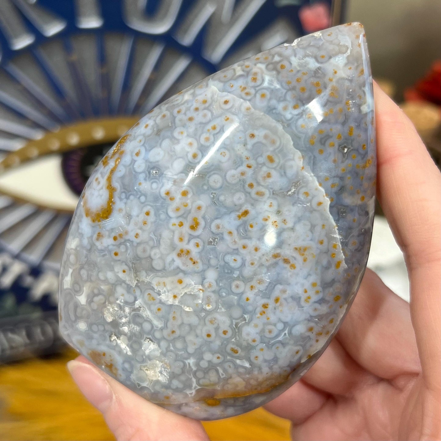 Blue Ocean Jasper Freeform - WOBBLES, PLEASE READ