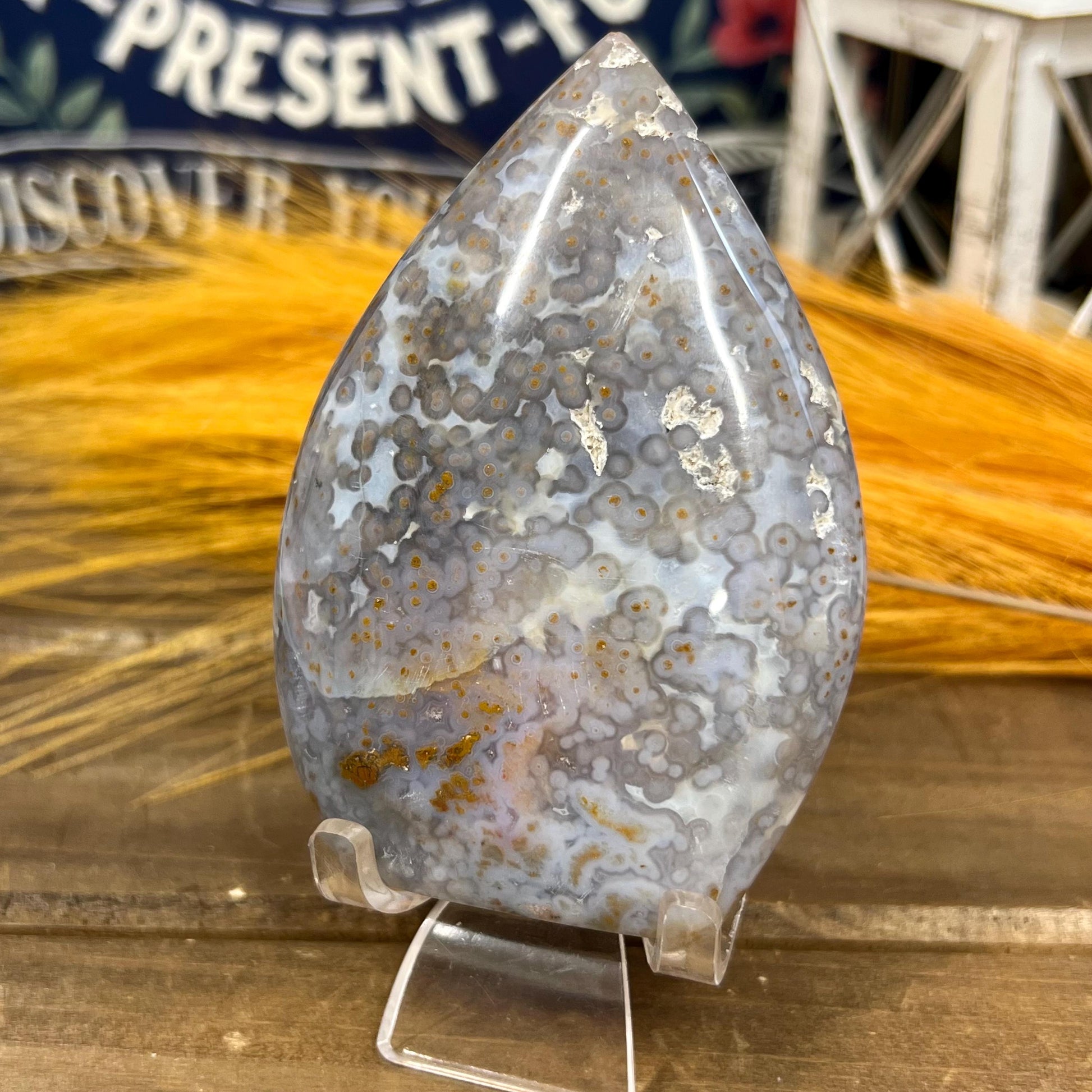 Blue Ocean Jasper Freeform - WOBBLES, PLEASE READ