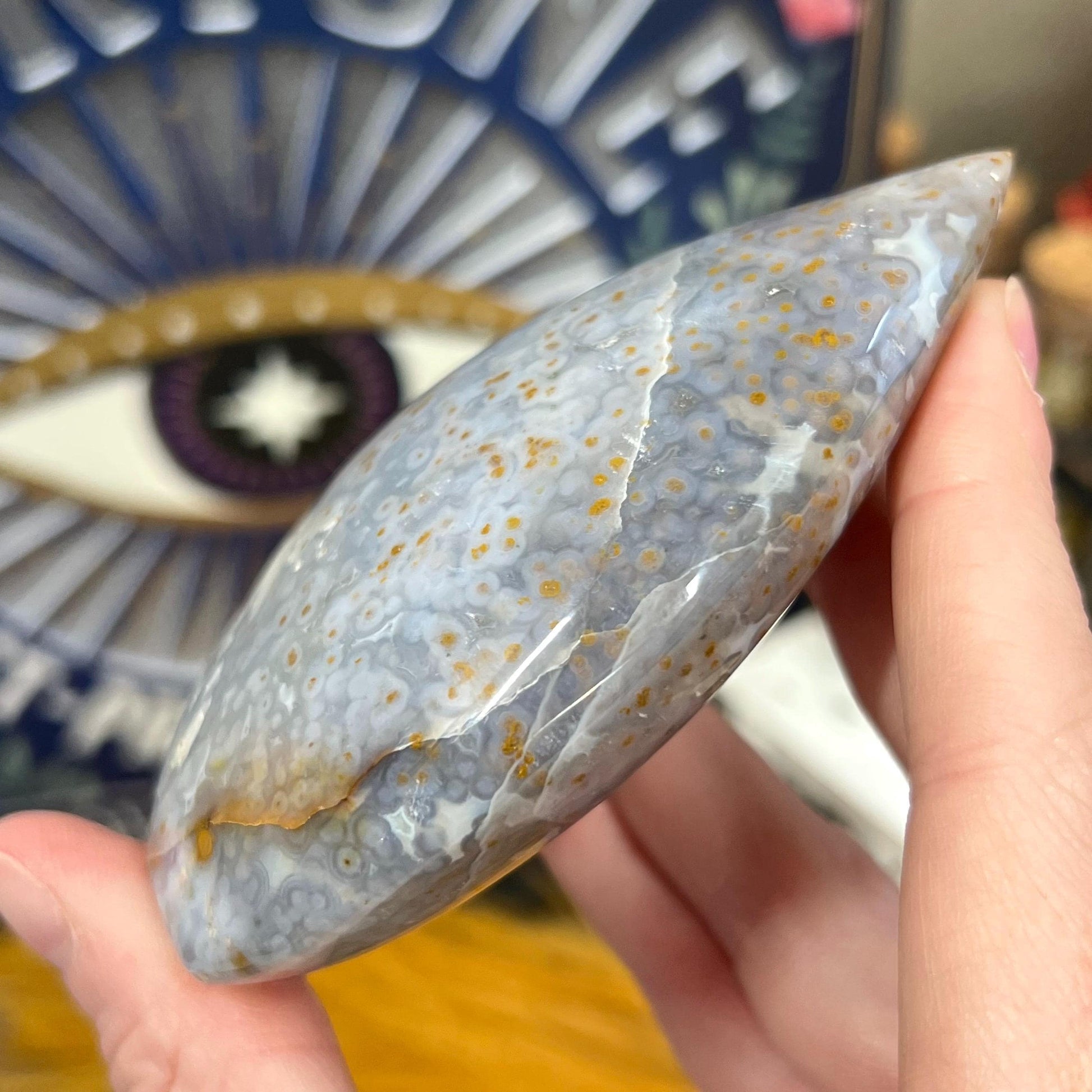 Blue Ocean Jasper Freeform - WOBBLES, PLEASE READ