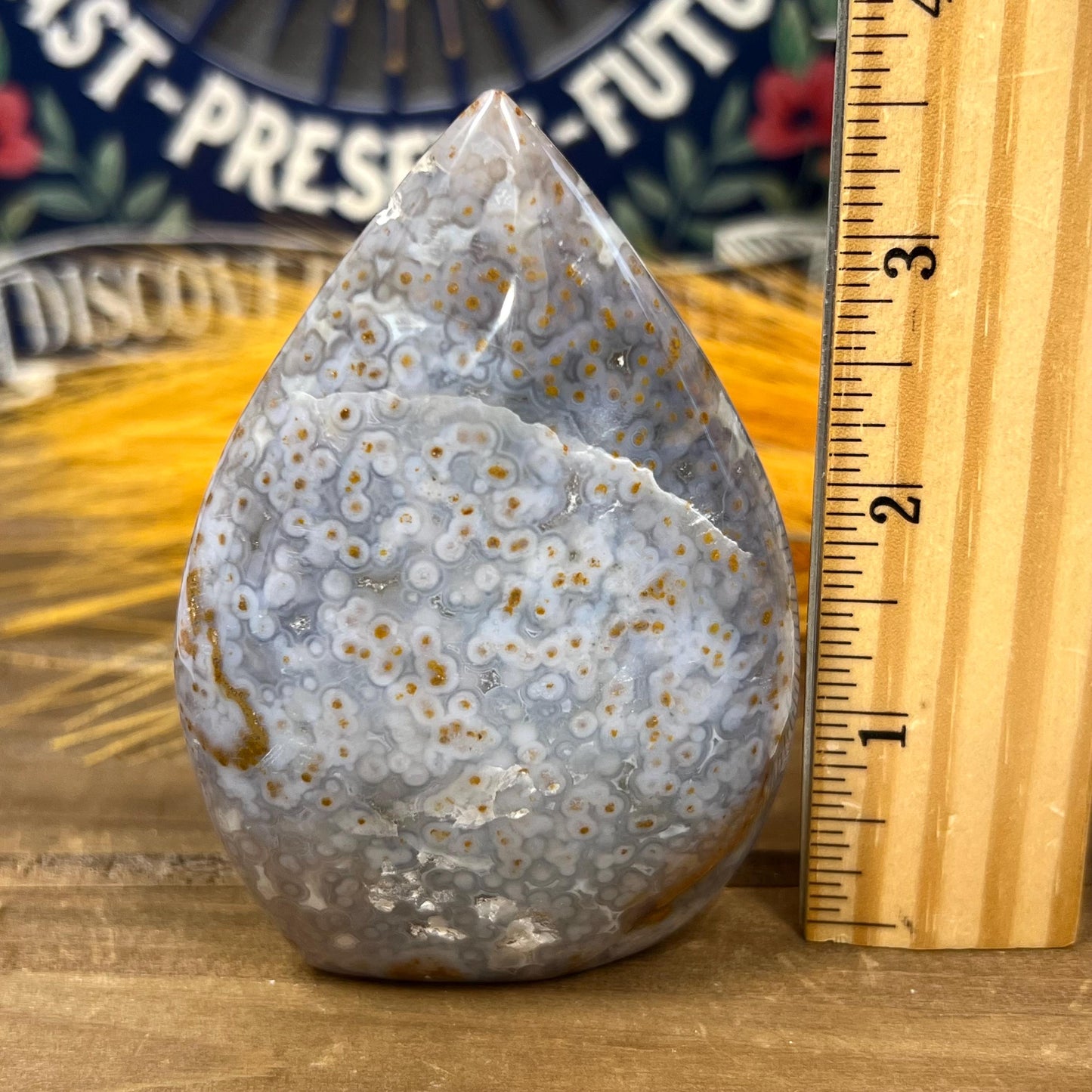 Blue Ocean Jasper Freeform - WOBBLES, PLEASE READ