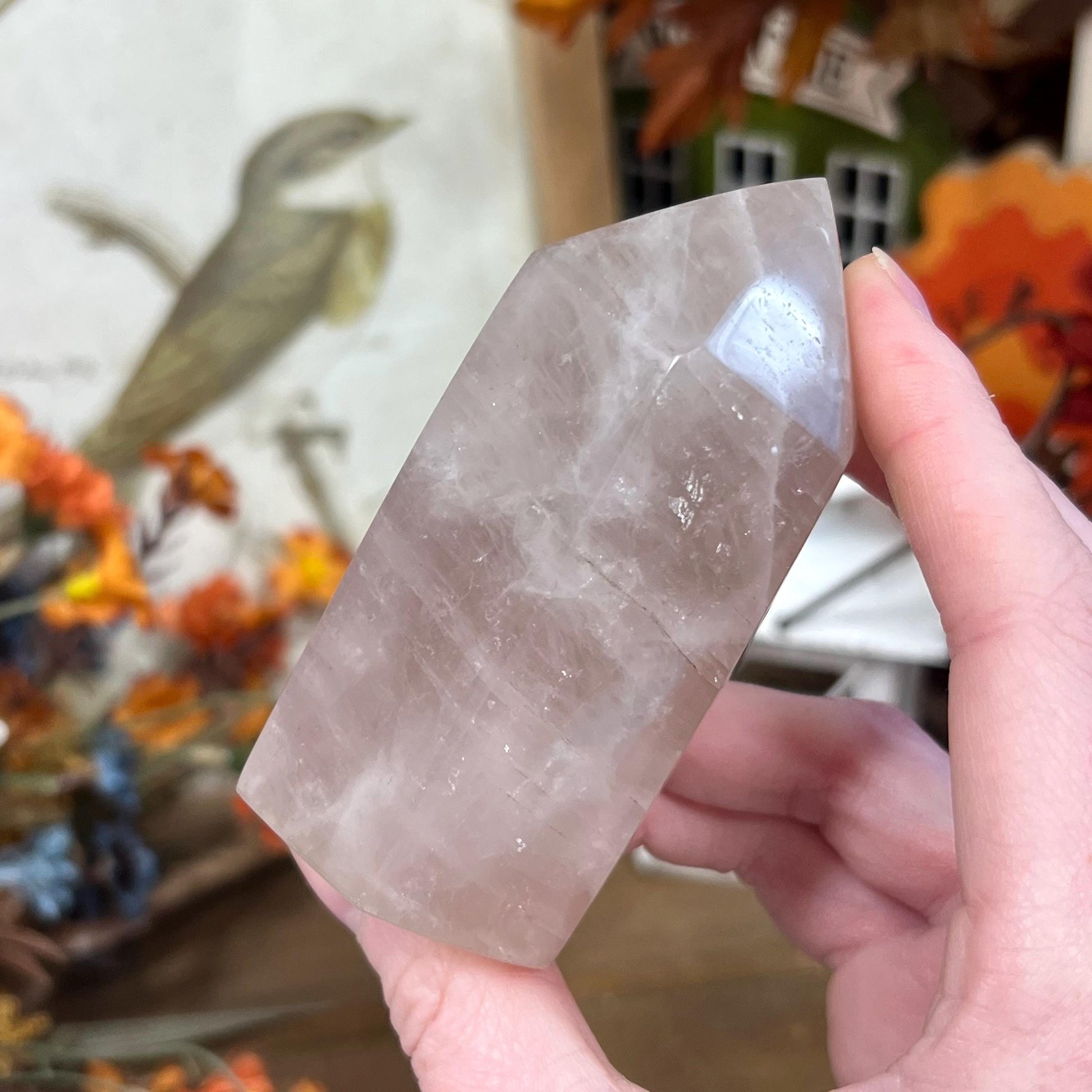 Unique Rose Quartz Tower