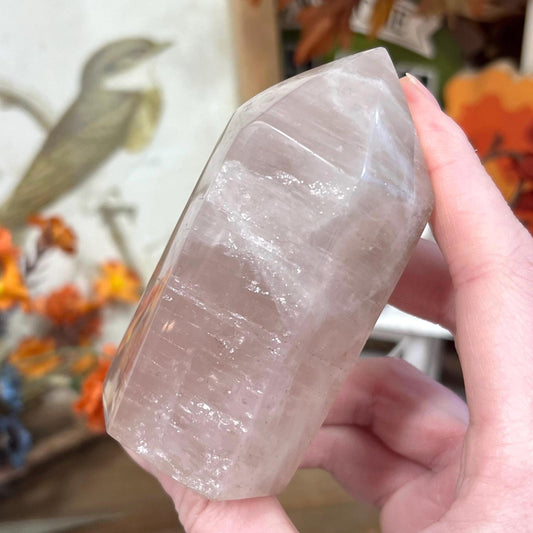 Unique Rose Quartz Tower