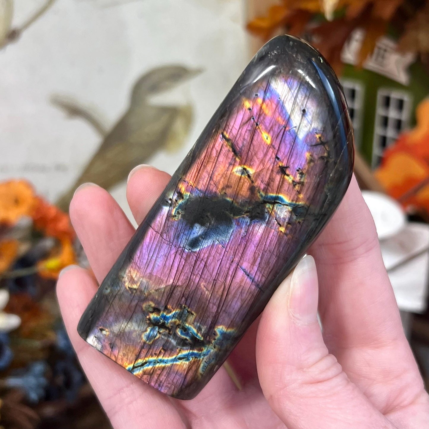 High Quality Small Purple Labradorite Freeform - WOBBLE, PLEASE READ