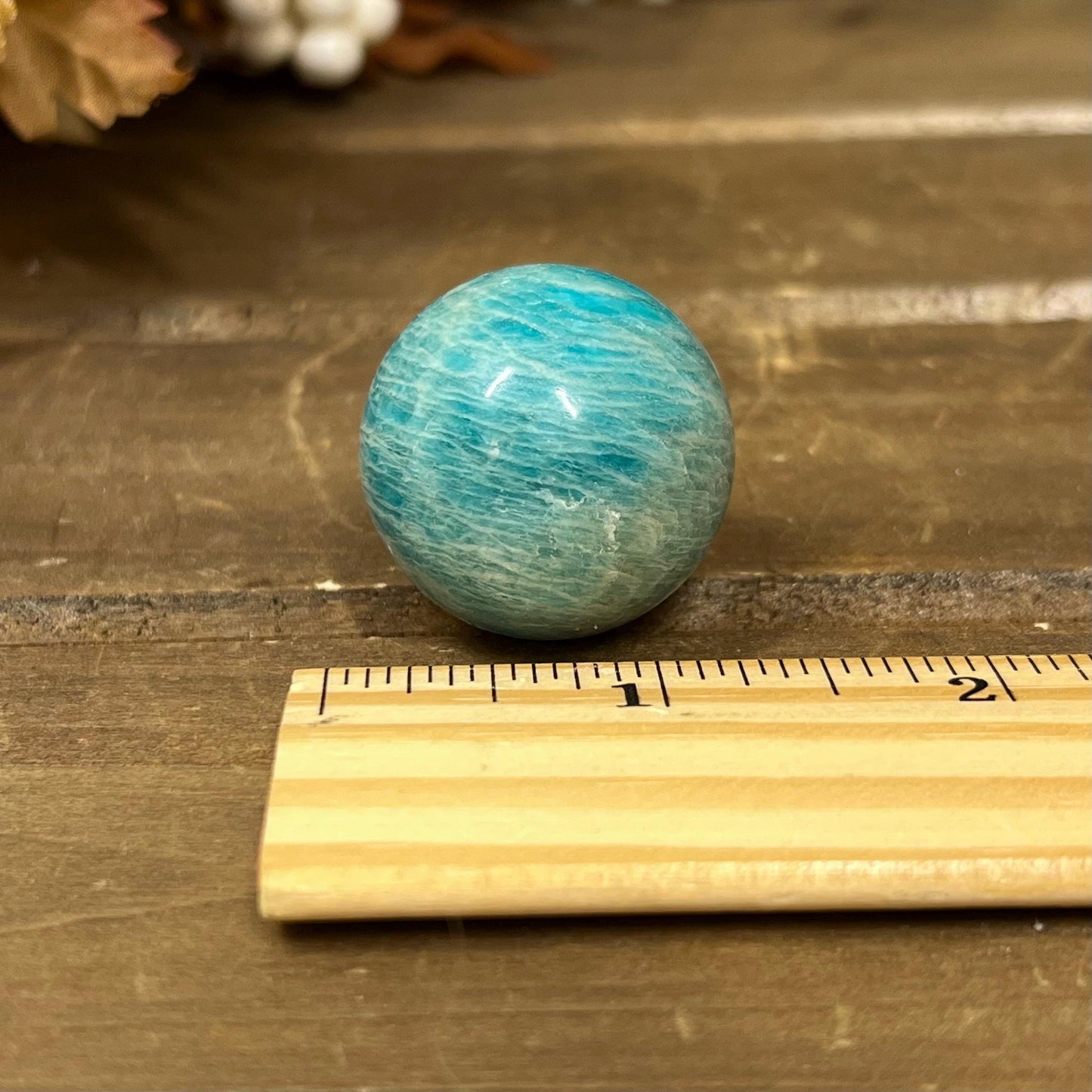 Small Amazonite Sphere | Flashy Amazonite