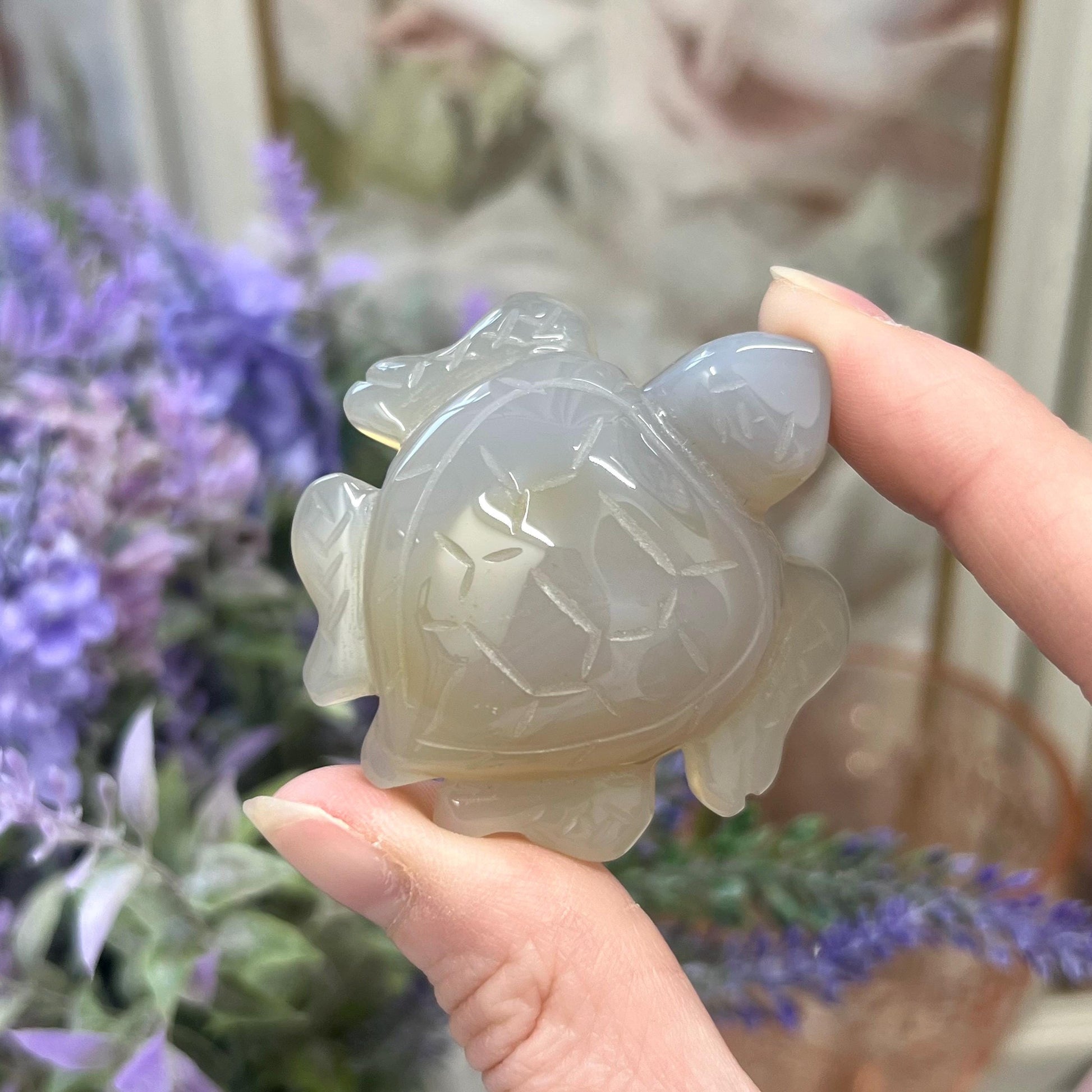 Agate Sea Turtle | Crystal Turtle Carving