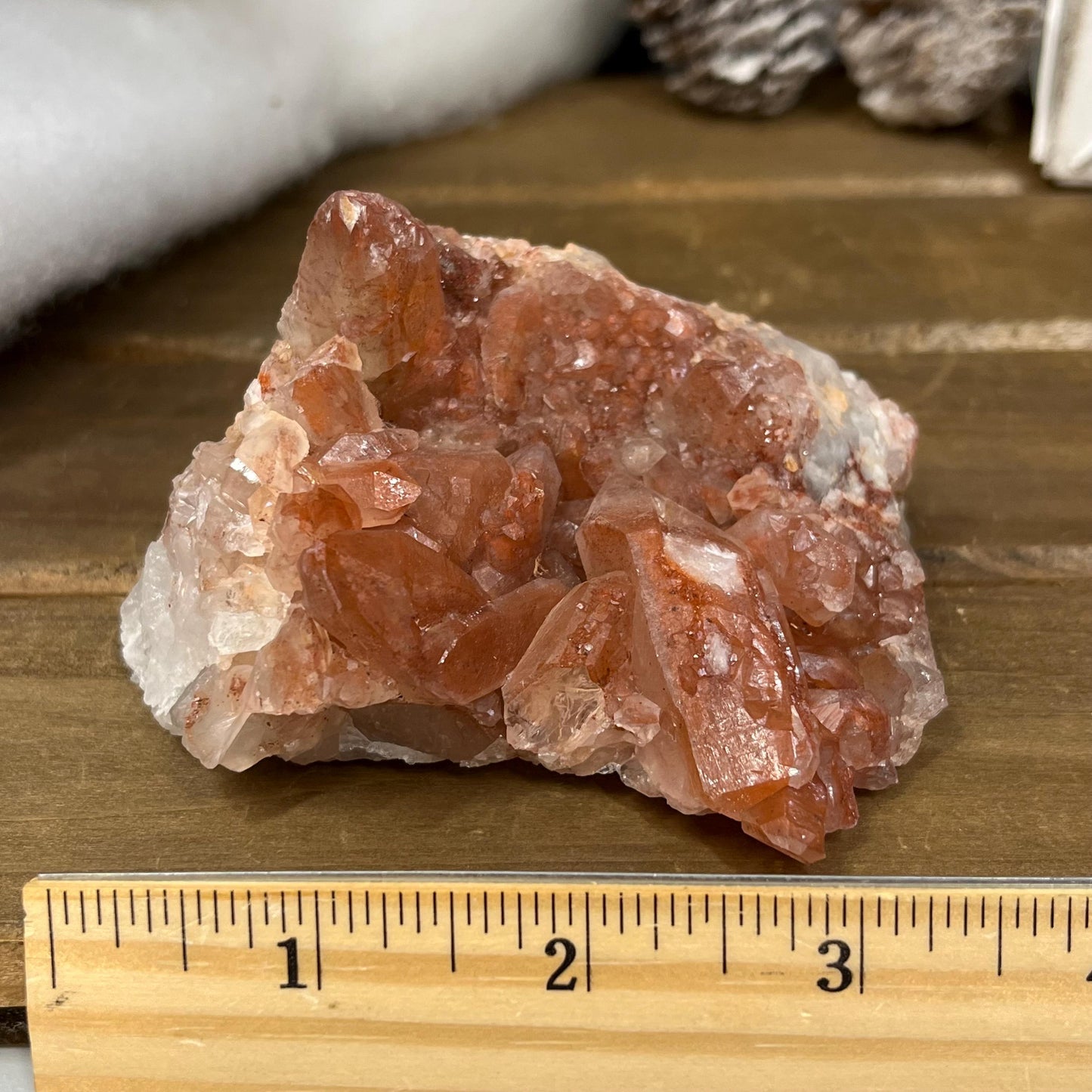 Natural Red Hematoid Quartz Cluster | Red Hematite Quartz | Fire Quartz Cluster