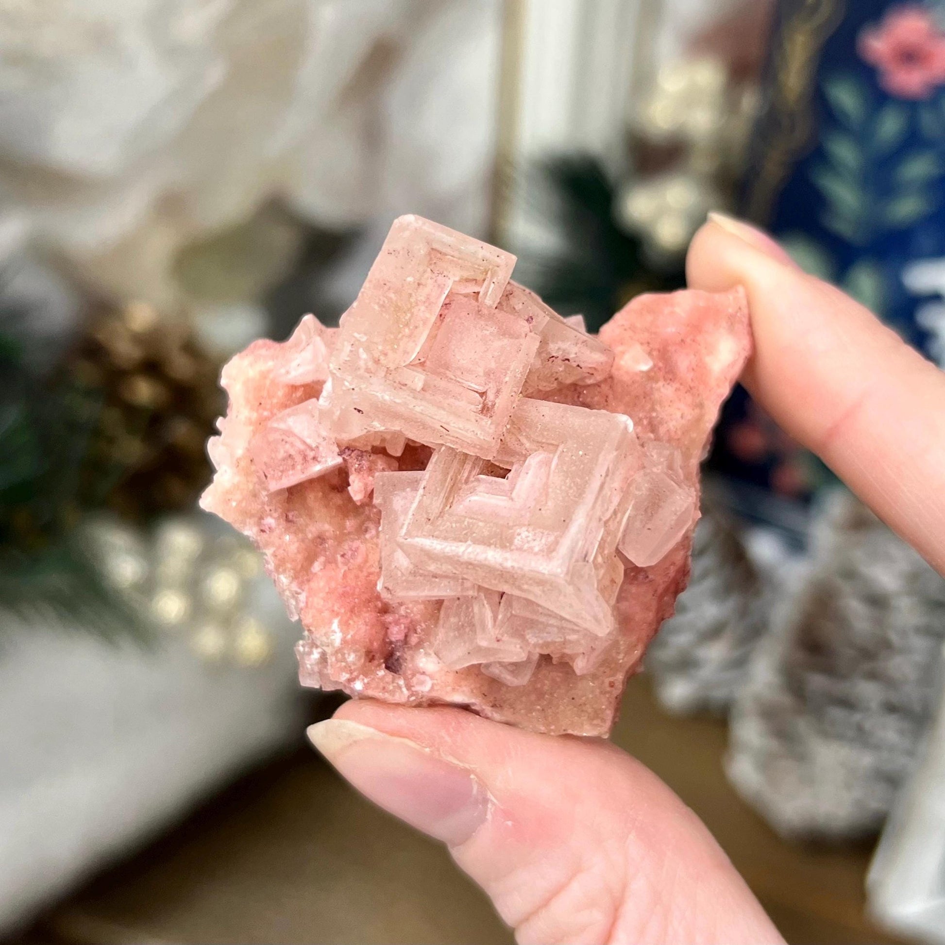 Small Pink Halite Specimen from Searles Lake, California