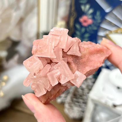 Pink Halite Specimen from Searles Lake, California