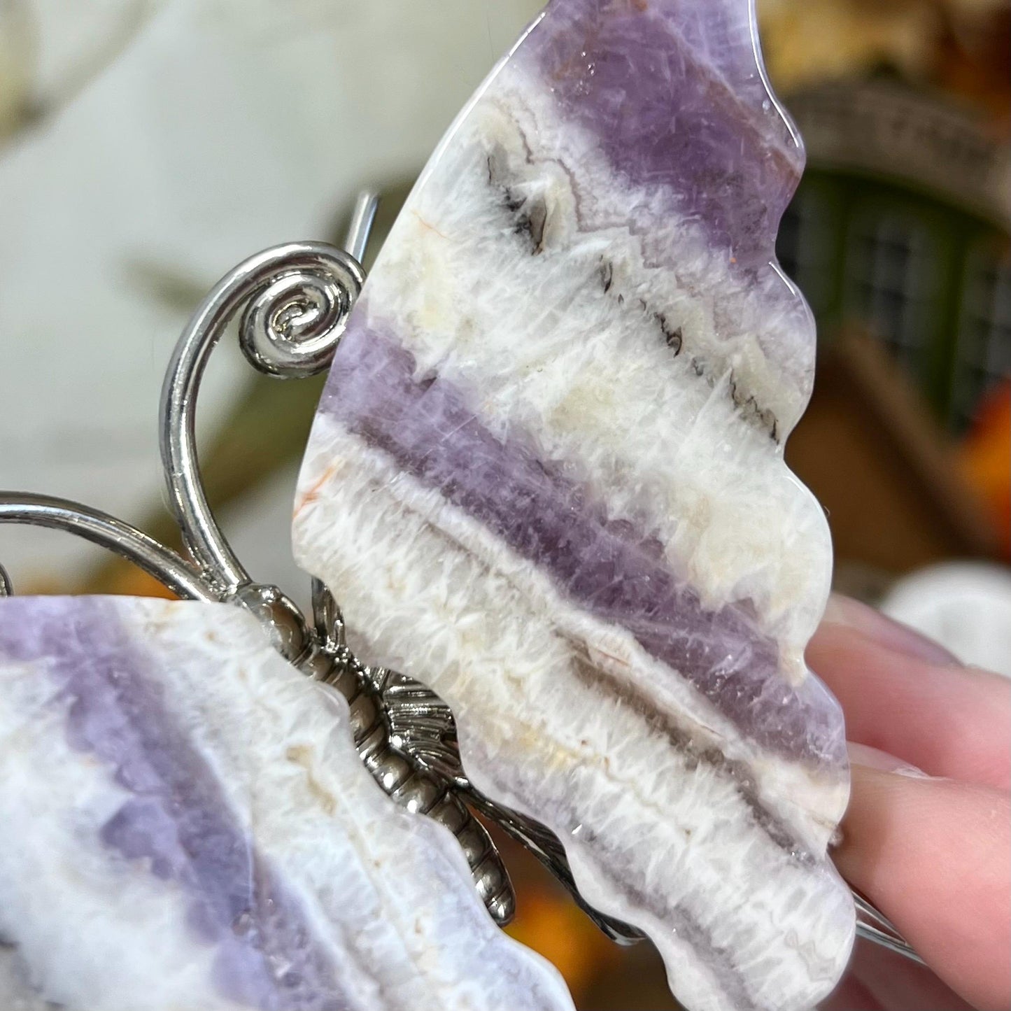 Dream Amethyst Butterfly | Chevron Amethyst | Crystal Butterfly