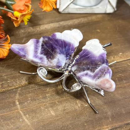 Dream Amethyst Butterfly | Chevron Amethyst | Crystal Butterfly