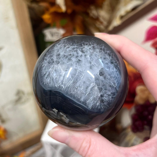 Volcano Agate Sphere | UV Reactive Agate | Volcanic Agate