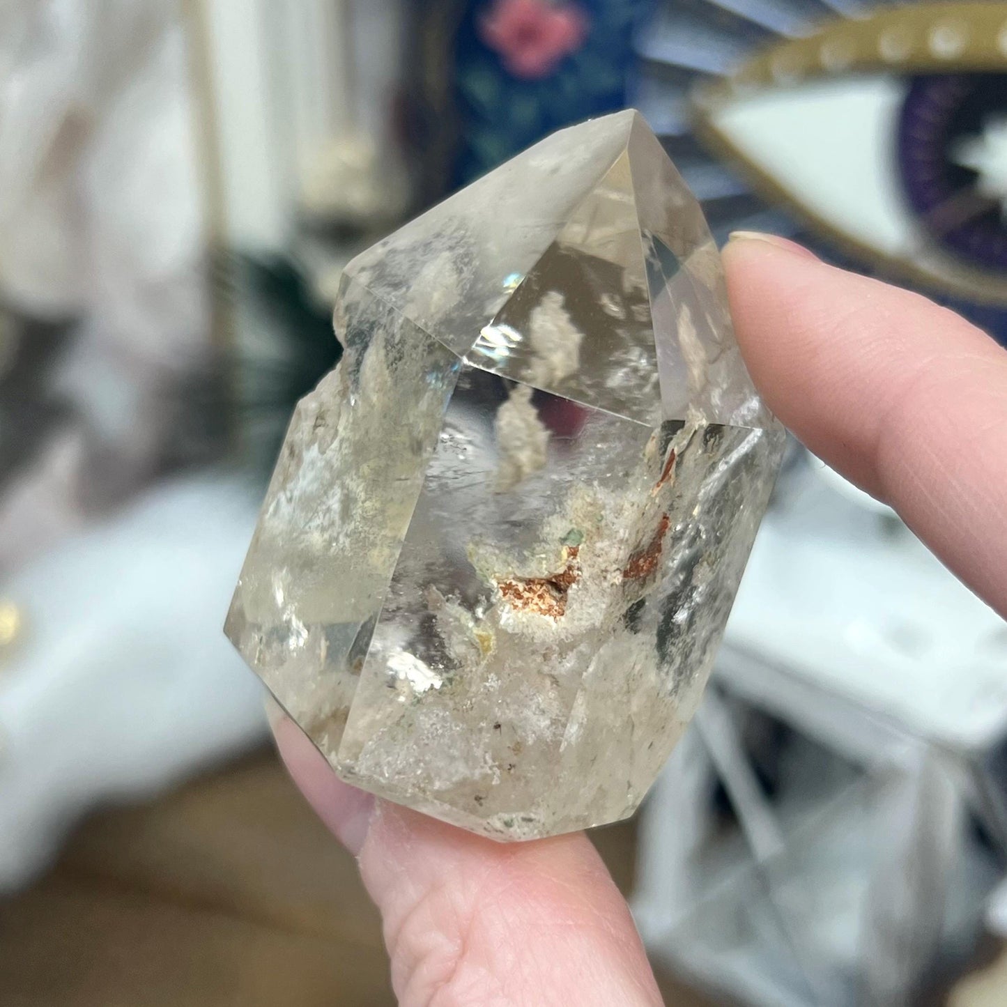 Brazilian Garden Quartz Tower | Rutilated Quartz | Lodolite Quartz