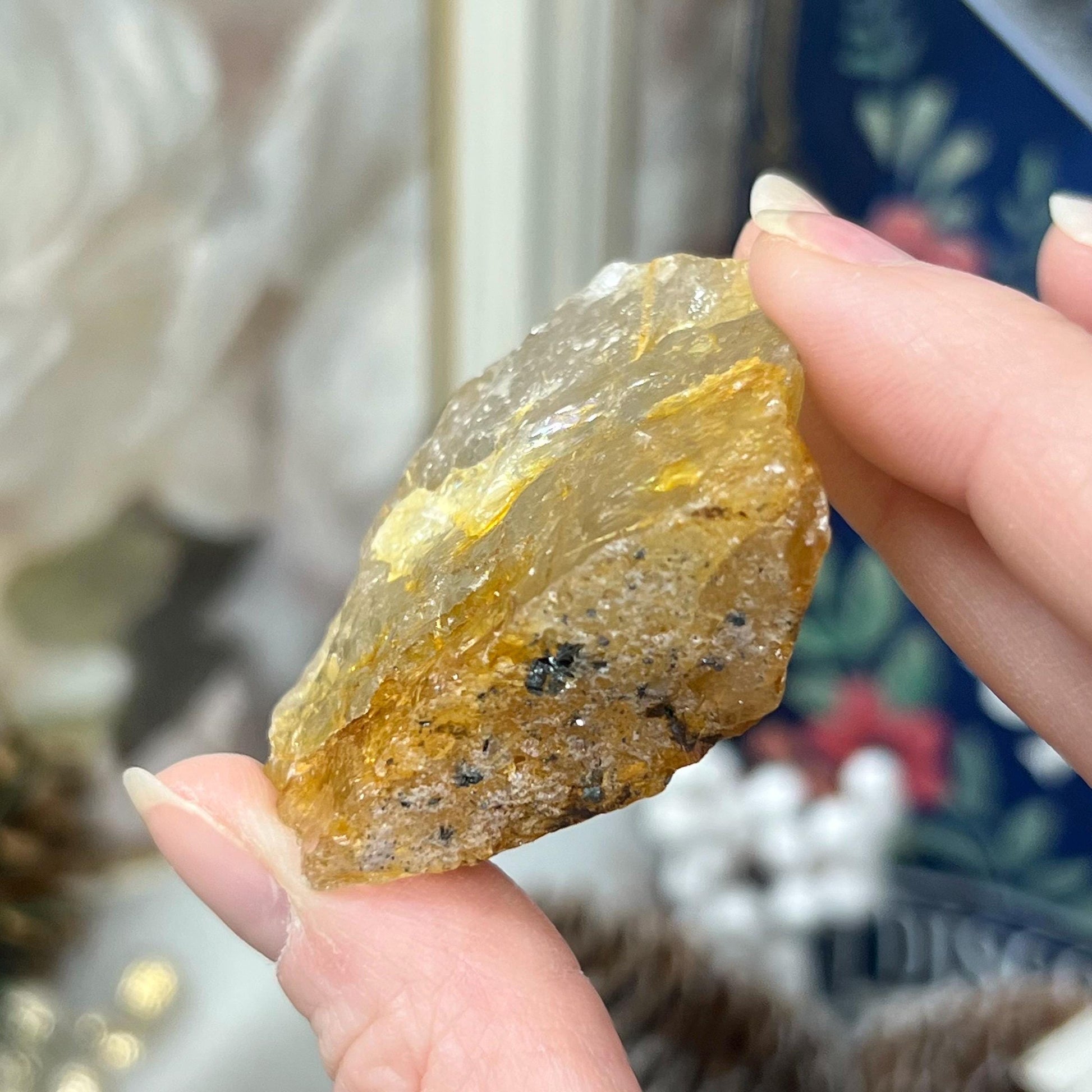 Raw Golden Rutile Quartz Chunk | Golden Healer Quartz | Rutilated Quartz