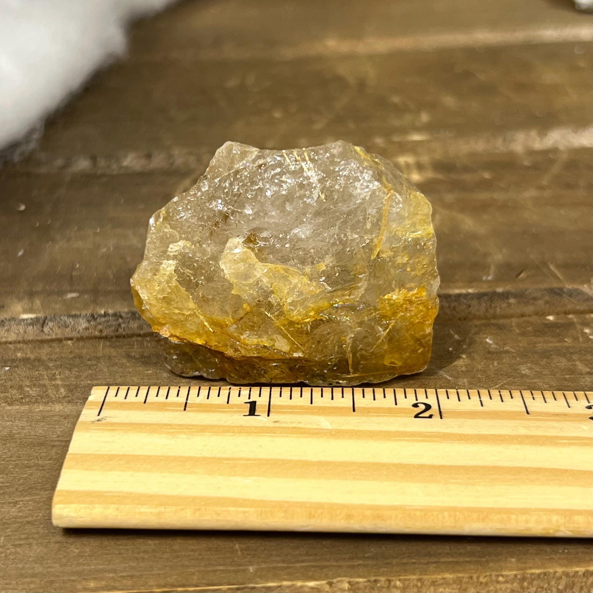 Raw Golden Rutile Quartz Chunk | Golden Healer Quartz | Rutilated Quartz