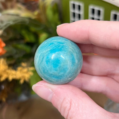 Small Amazonite Sphere | Flashy Amazonite