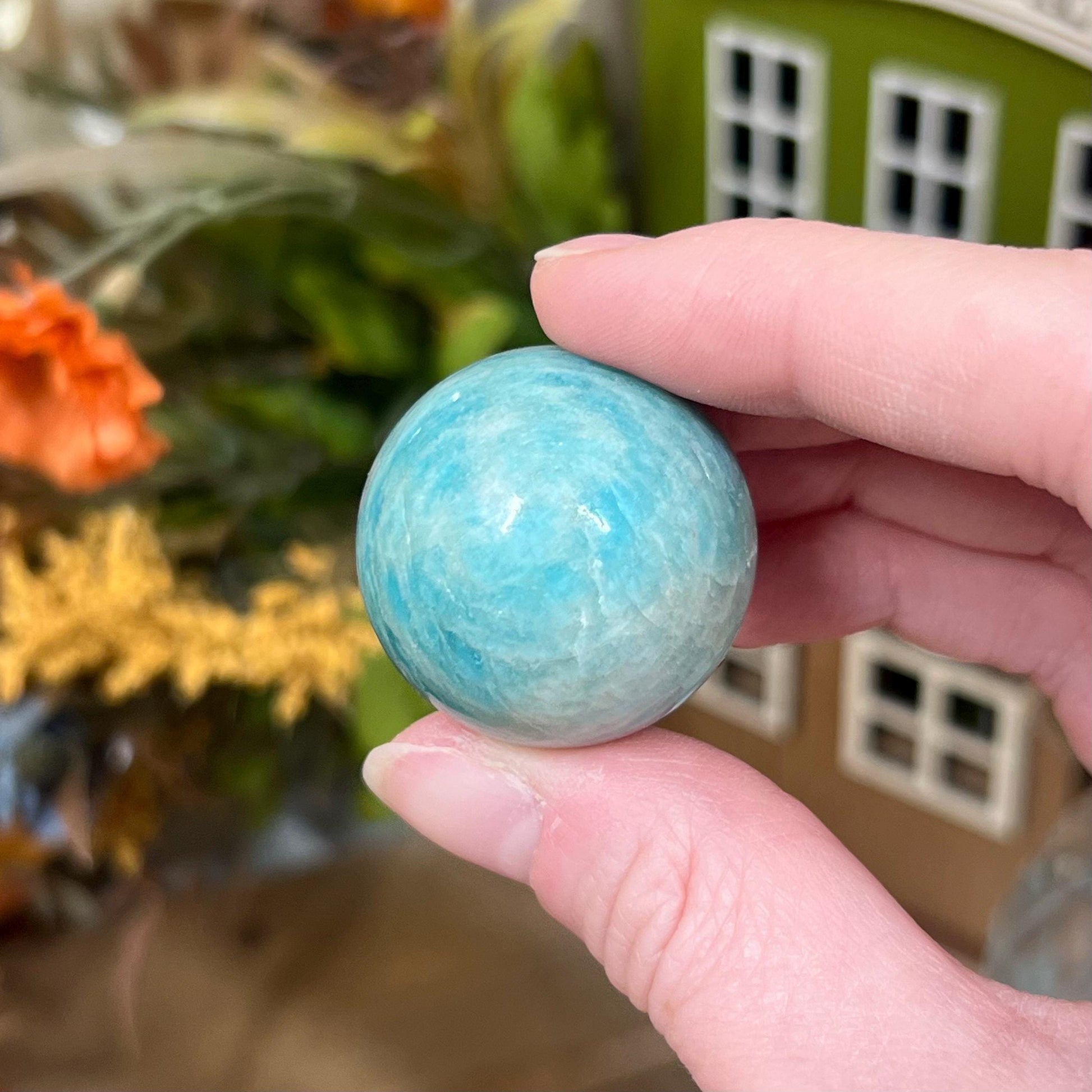 Small Amazonite Sphere | Flashy Amazonite