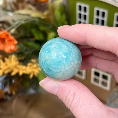 Small Amazonite Sphere | Flashy Amazonite