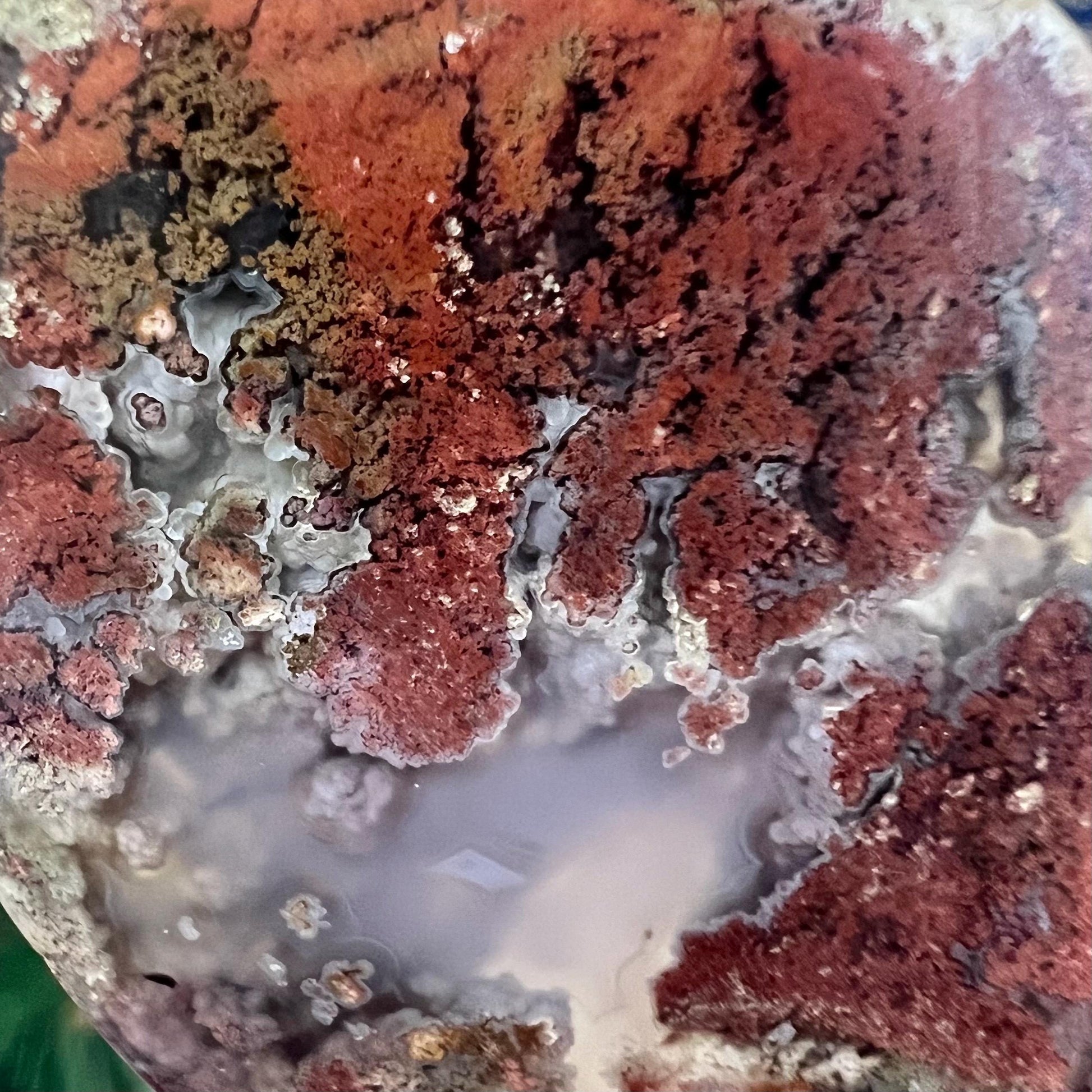 Colorful Moss Agate Cab from India | Moss Agate Cabochon