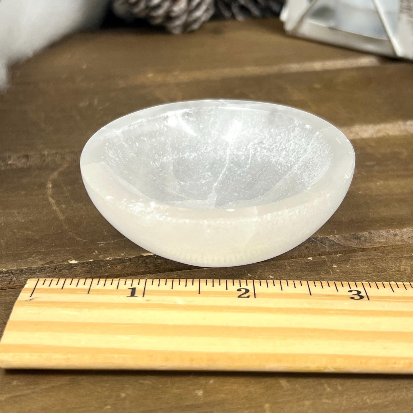 Small Satin Spar Bowl | Crystal Bowl