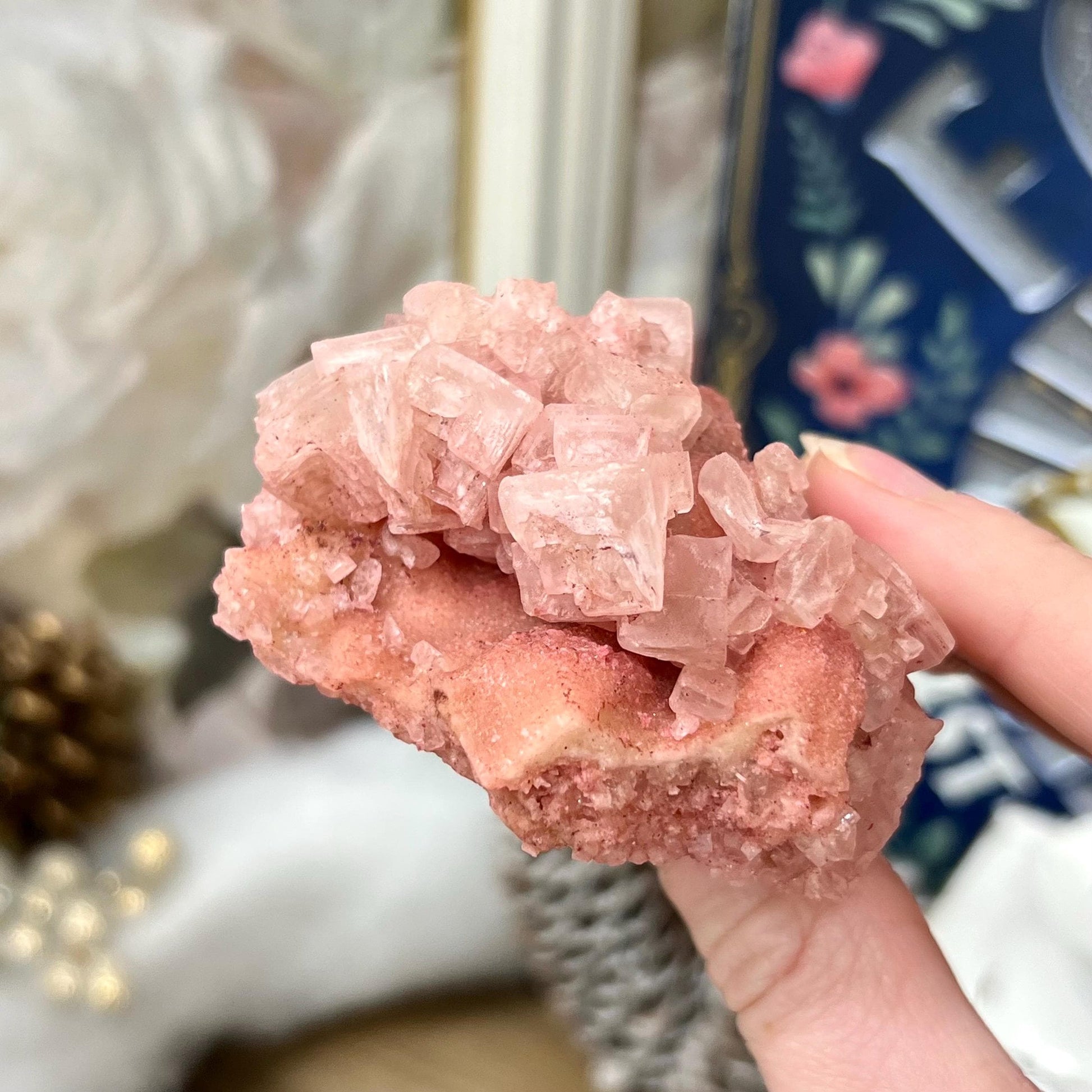 Pink Halite Specimen from Searles Lake, California