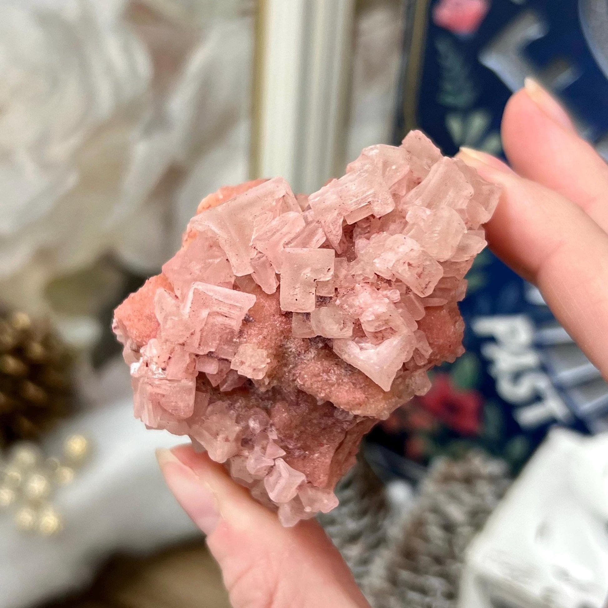 Pink Halite Specimen from Searles Lake, California