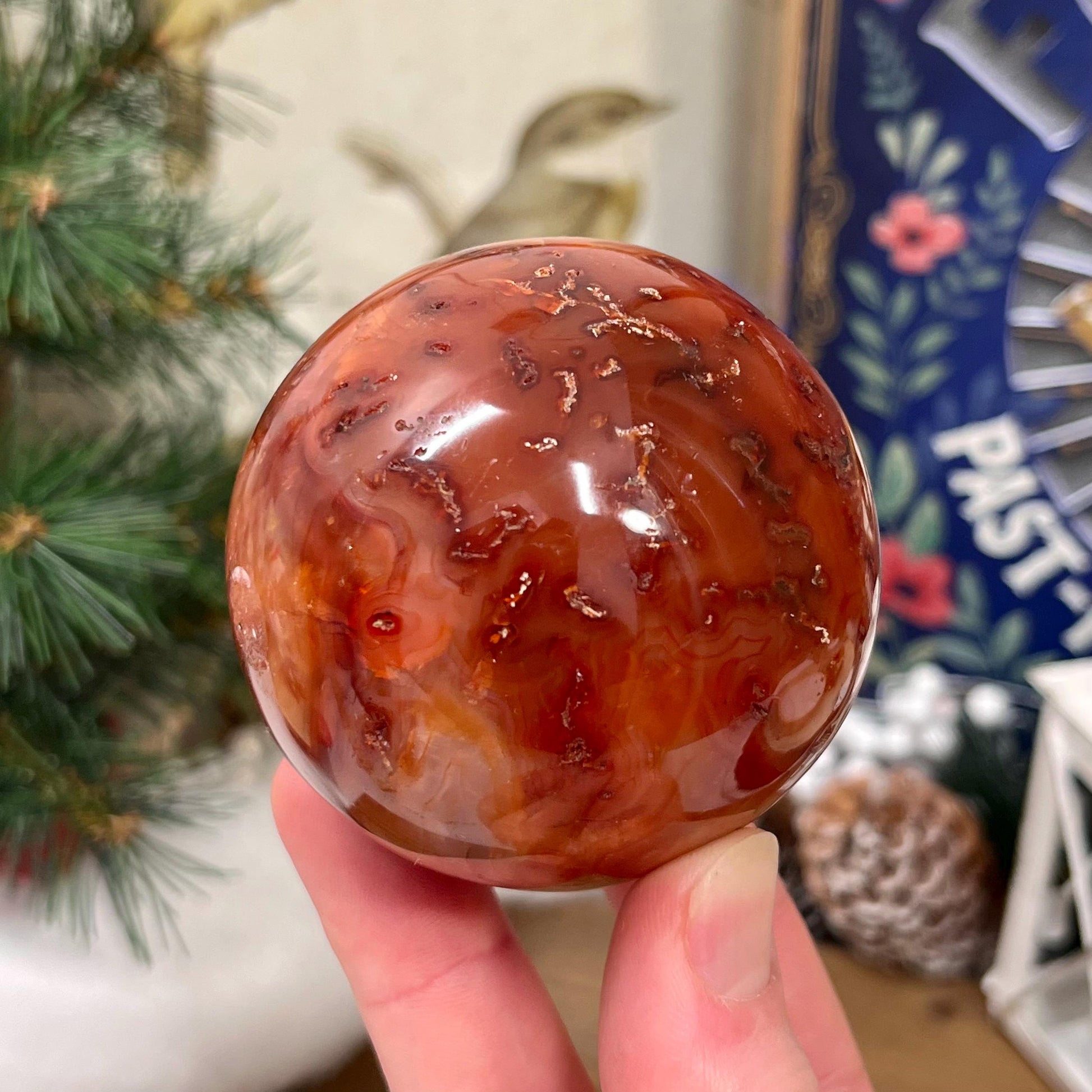 Stunning Carnelian Sphere