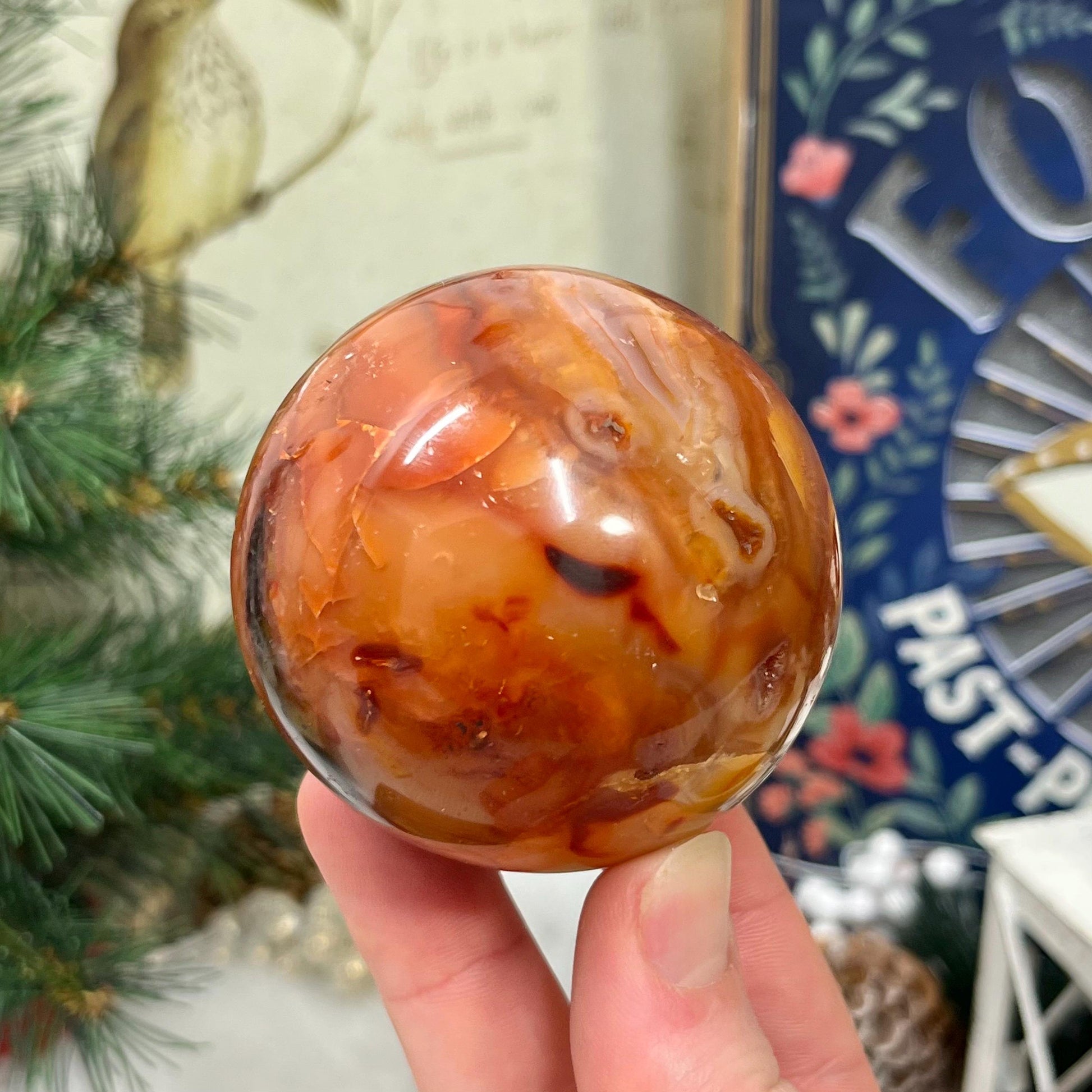 Stunning Carnelian Sphere