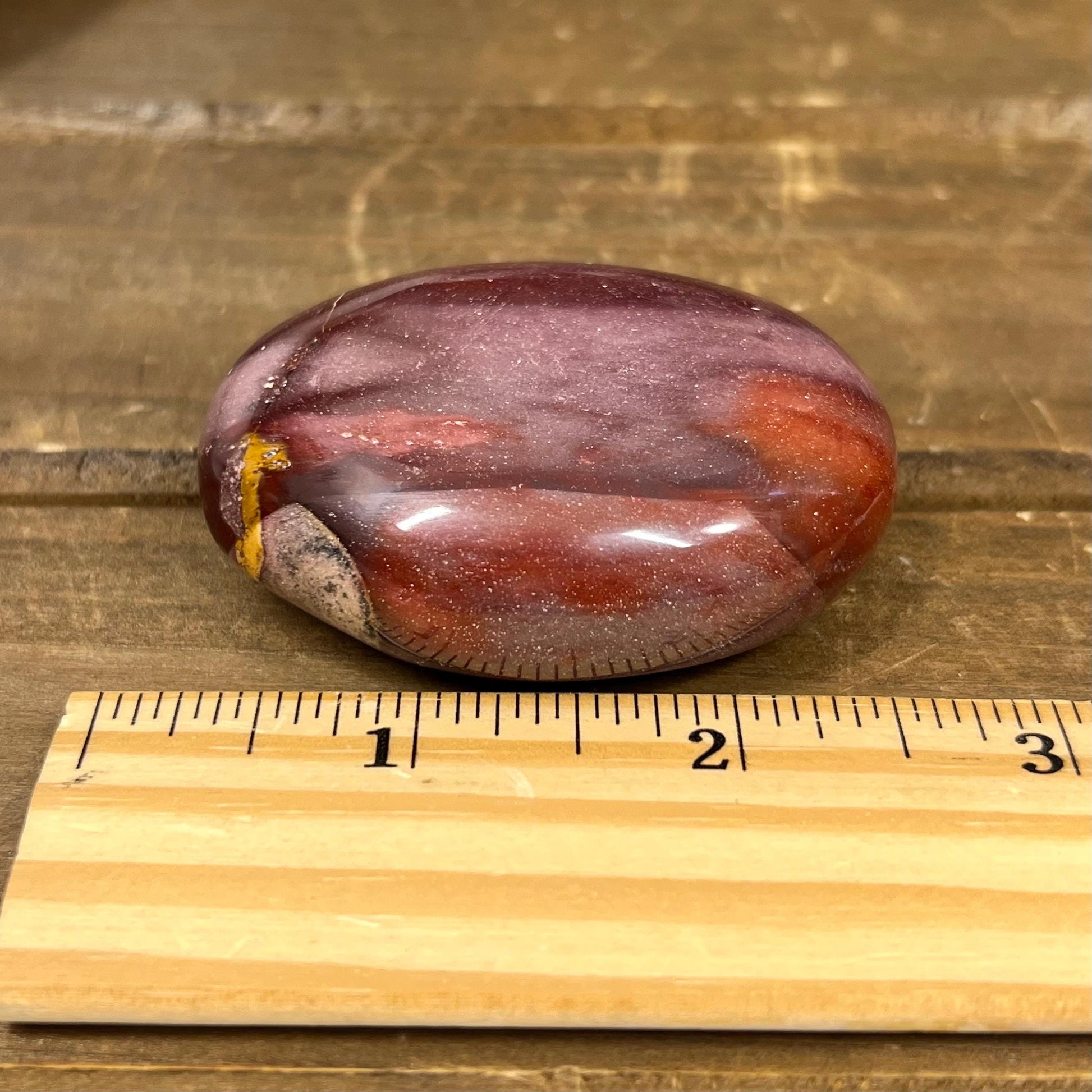 Red and Purple Mookaite Palm Stone