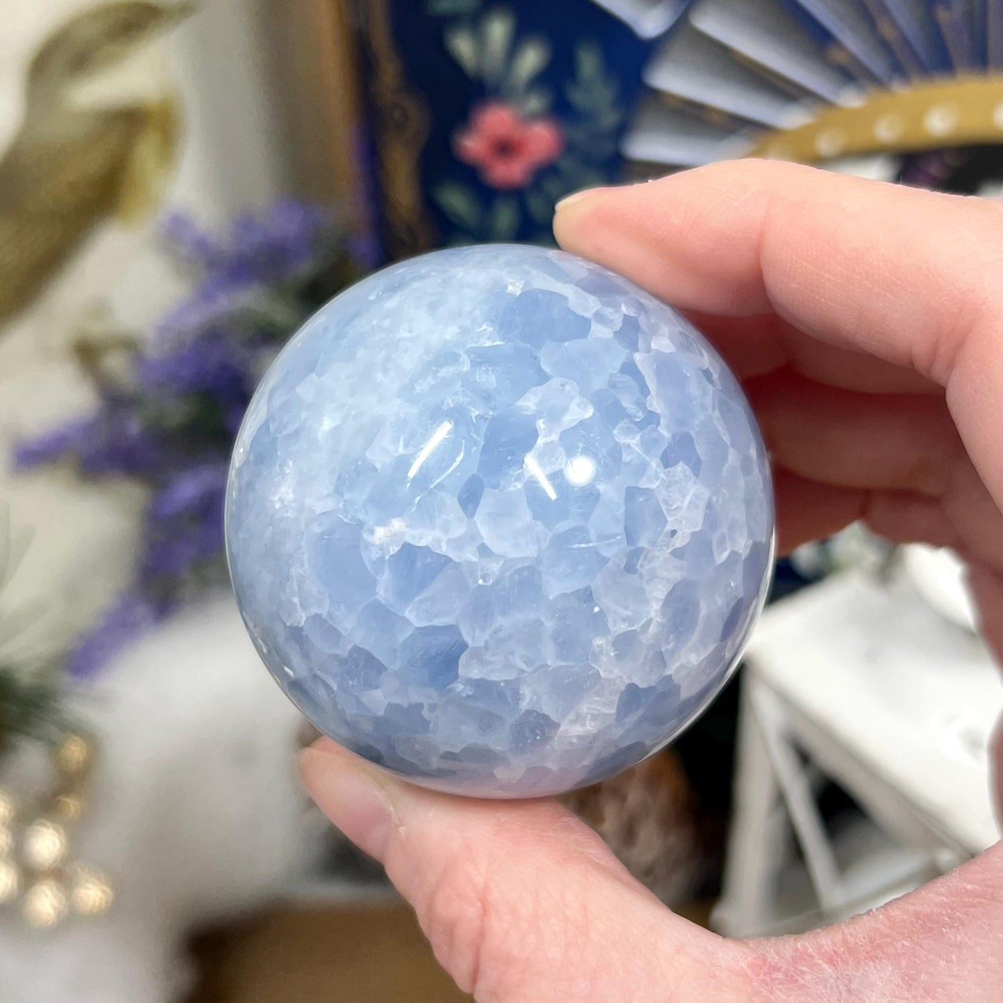 Light Blue Calcite Sphere