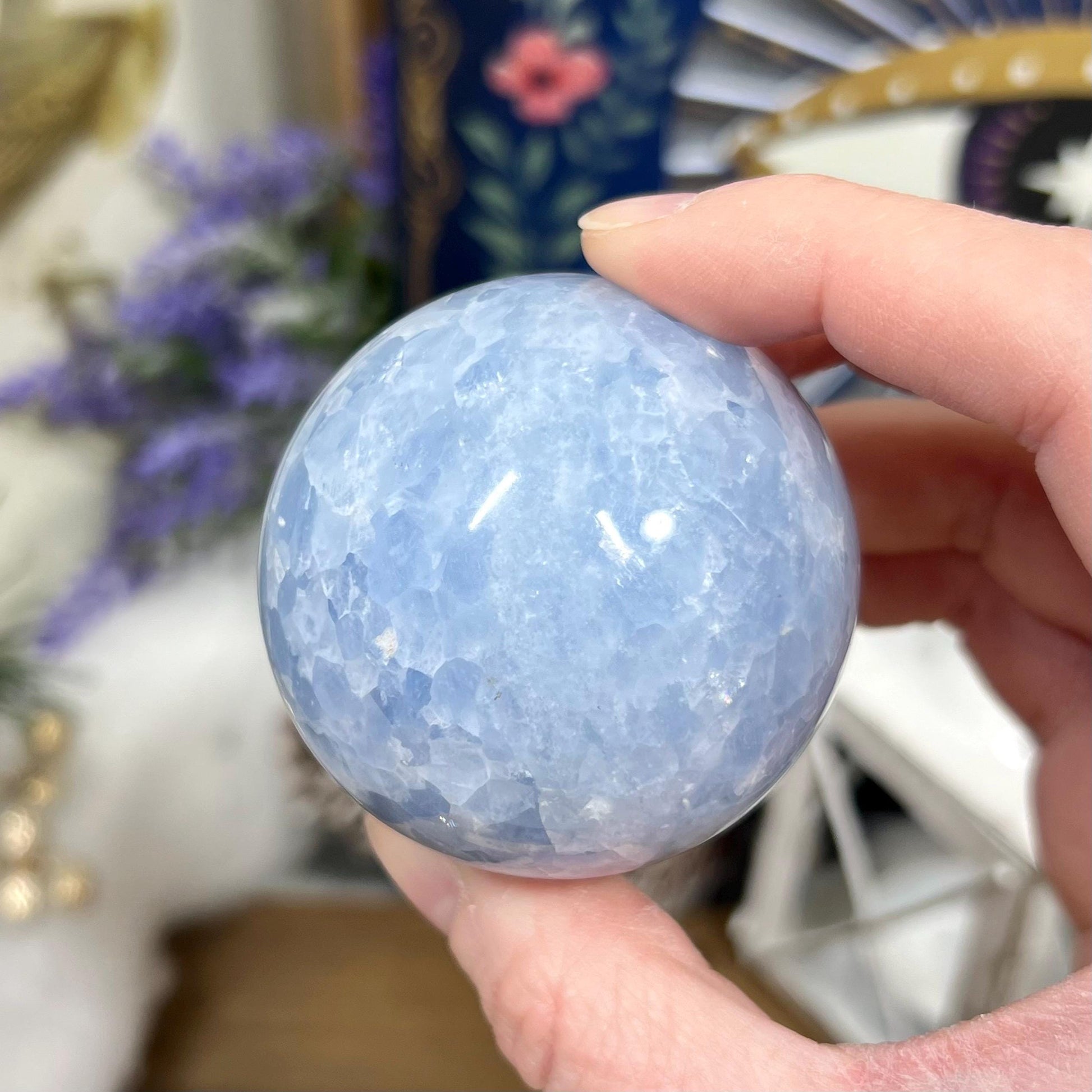 Light Blue Calcite Sphere